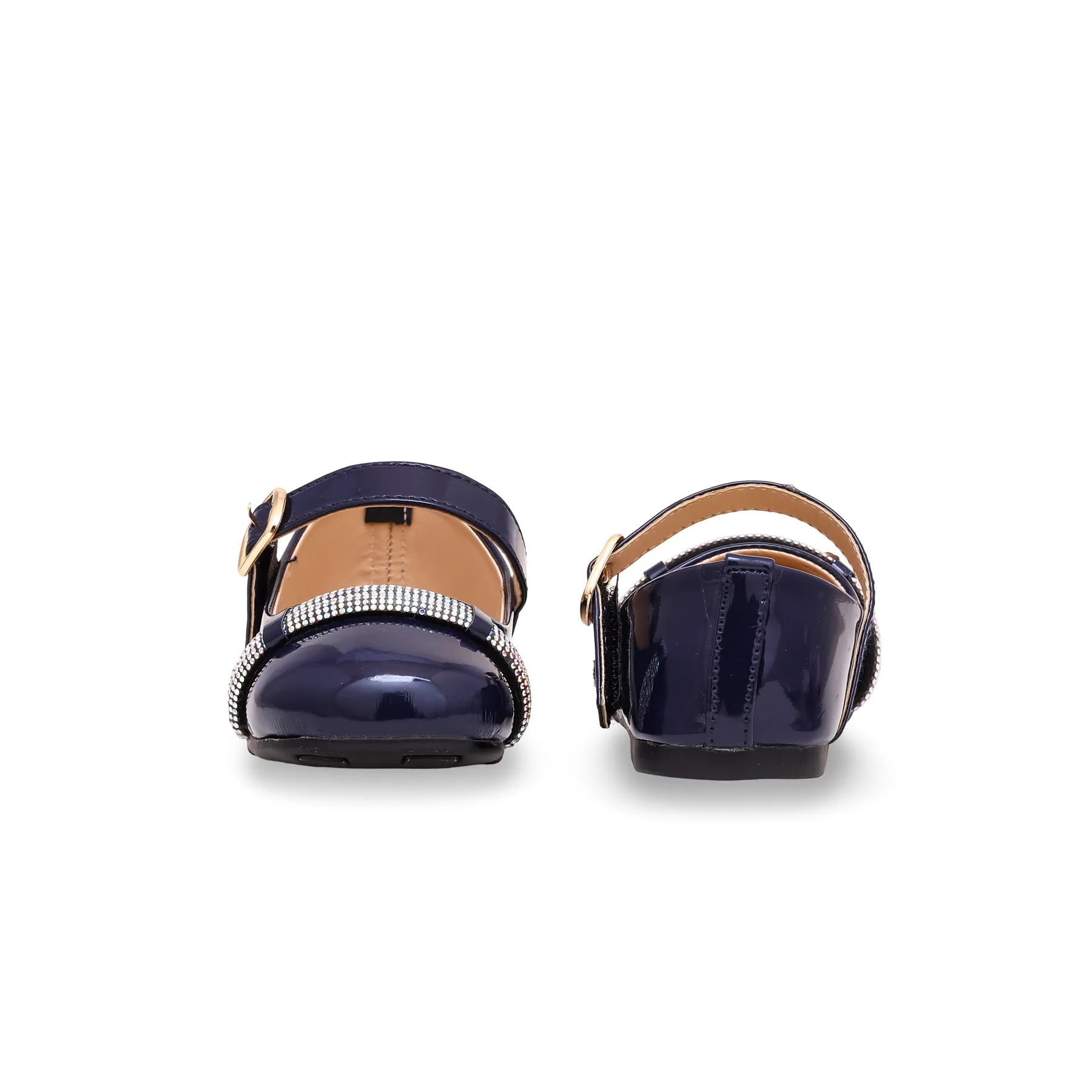 Girls Navy Formal Pumps KD2267 - Image 3