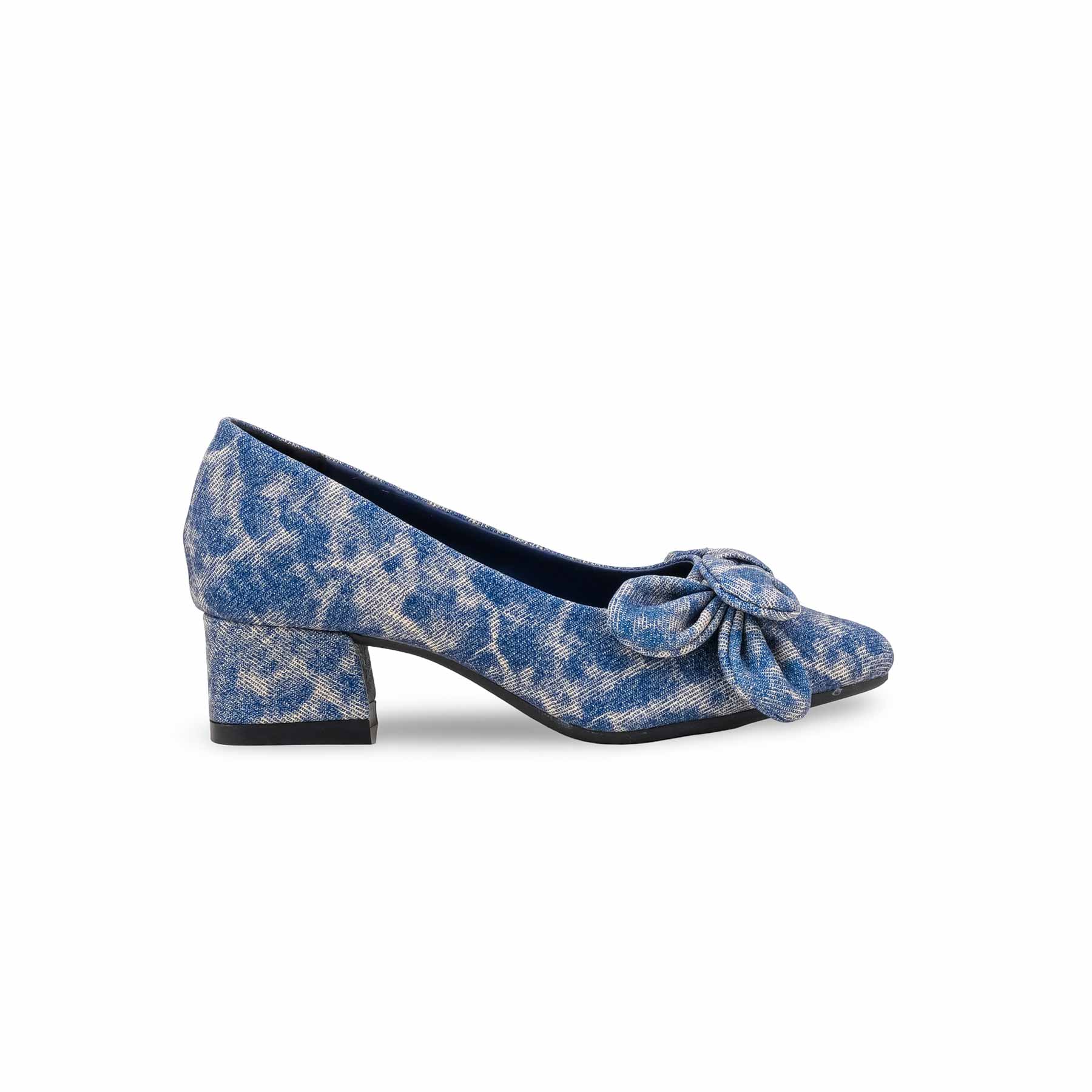 Girls Navy Formal Pumps KD2614 - Image 2