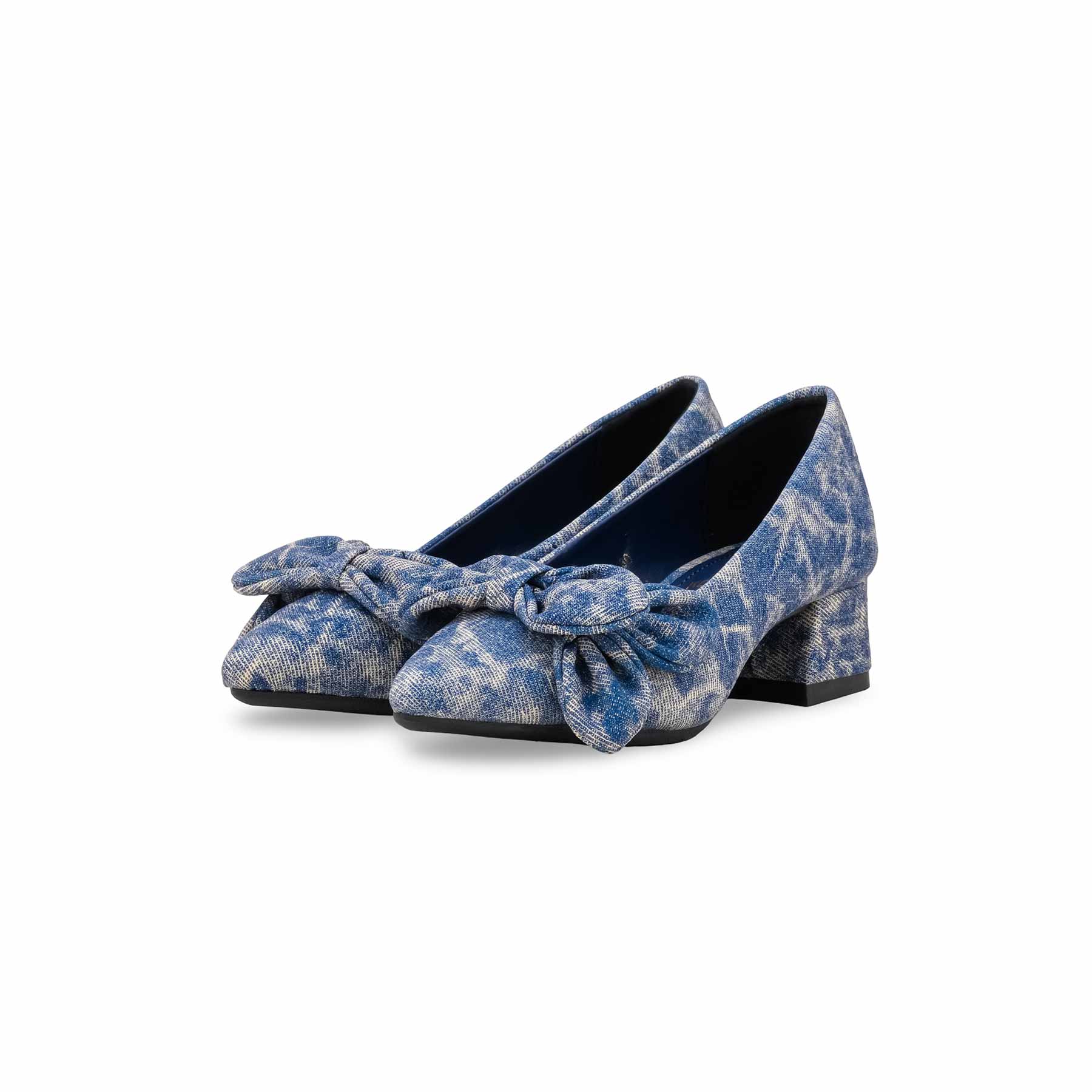 Girls Navy Formal Pumps KD2614 - Image 3