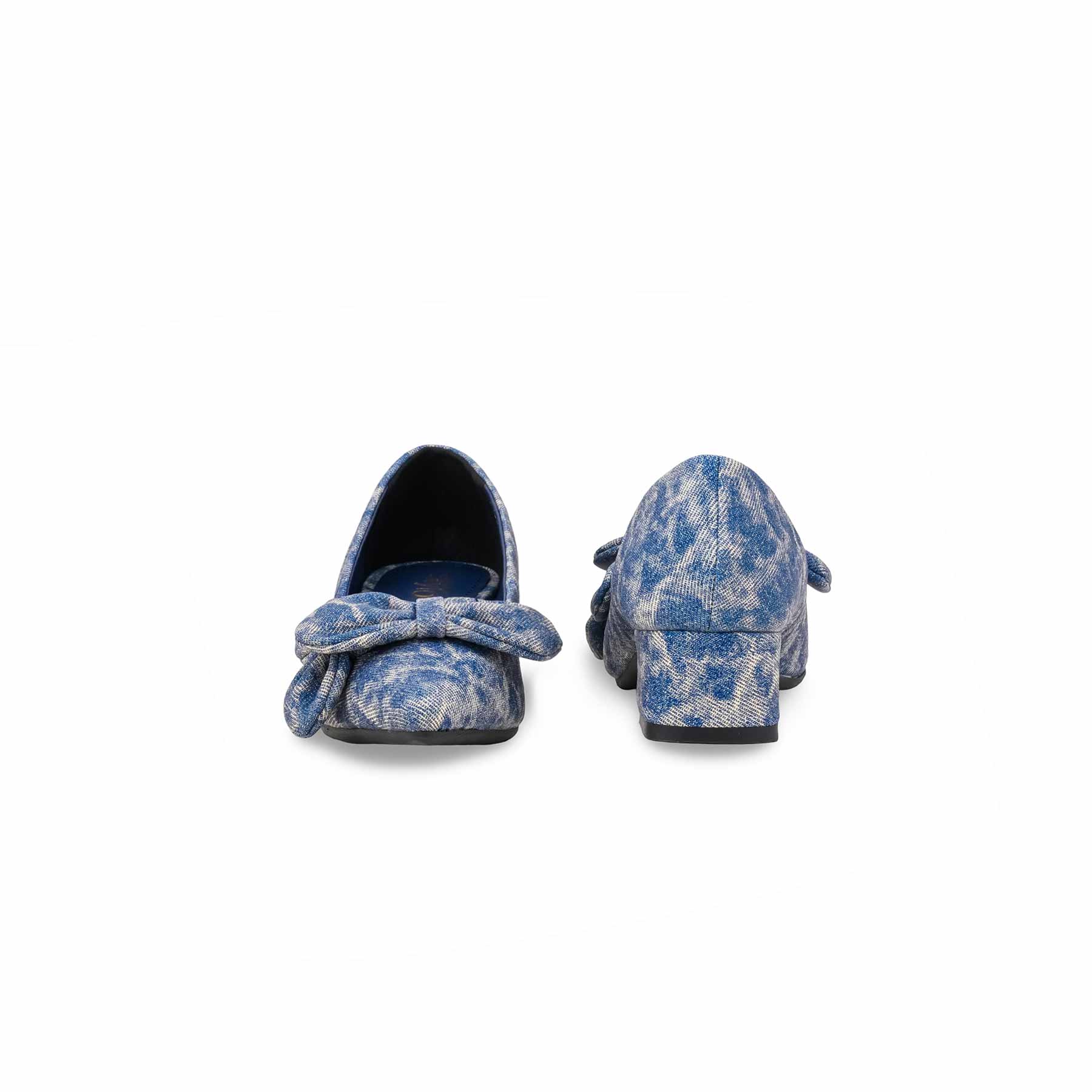 Girls Navy Formal Pumps KD2614 - Image 4