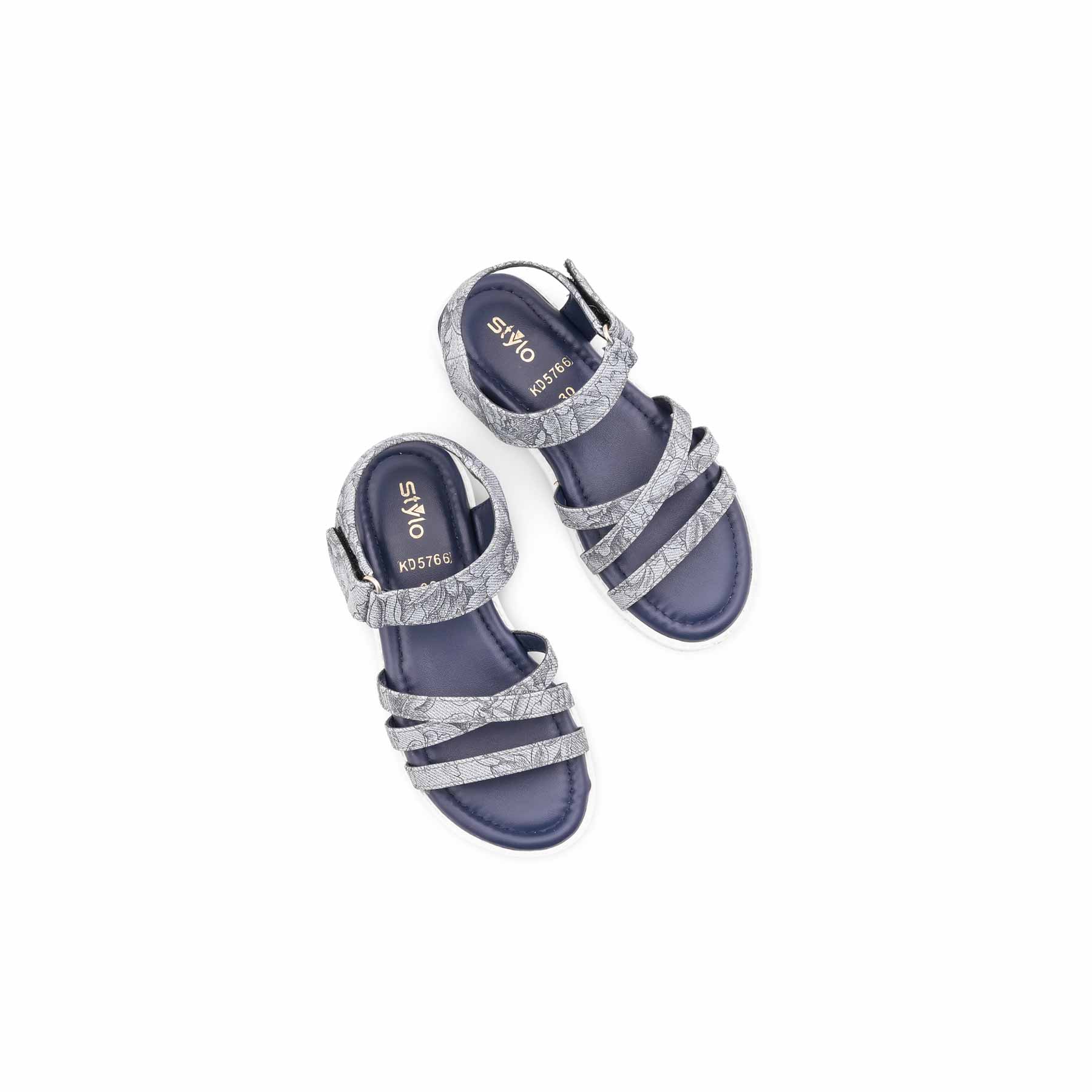 Girls Navy Formal Sandal KD5766 - Image 5
