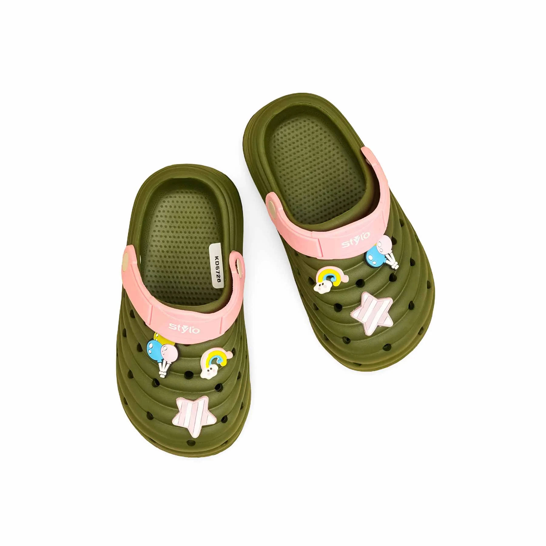 Girls Olive Casual Flip Flop KD5726 - Image 5