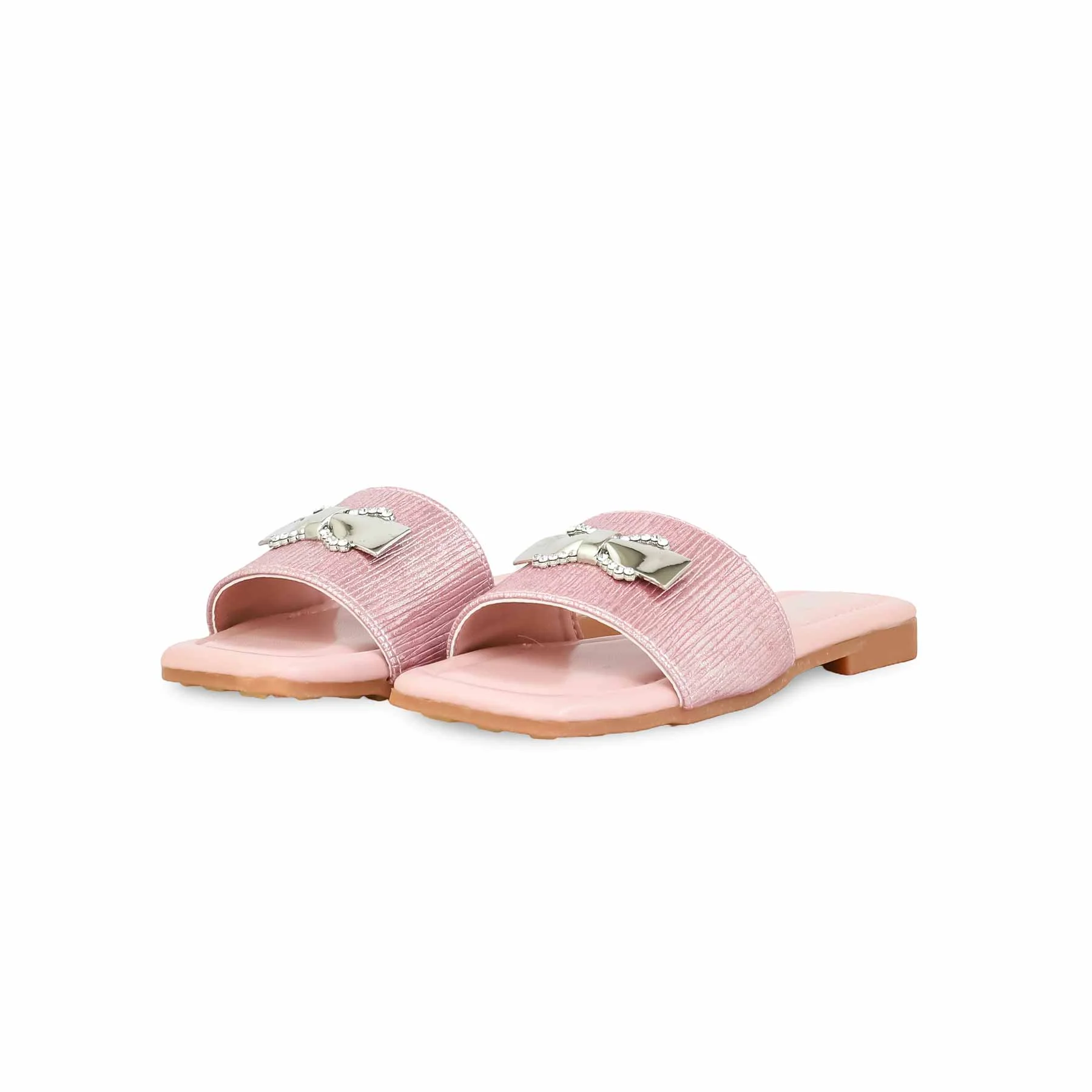 Girls Peach Casual Slipper KD5559 - Image 3