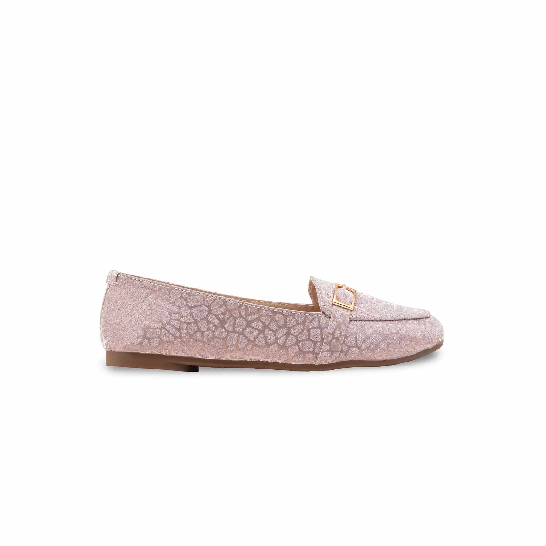 Girls Peach Fancy Moccasin KD2538 - Image 2