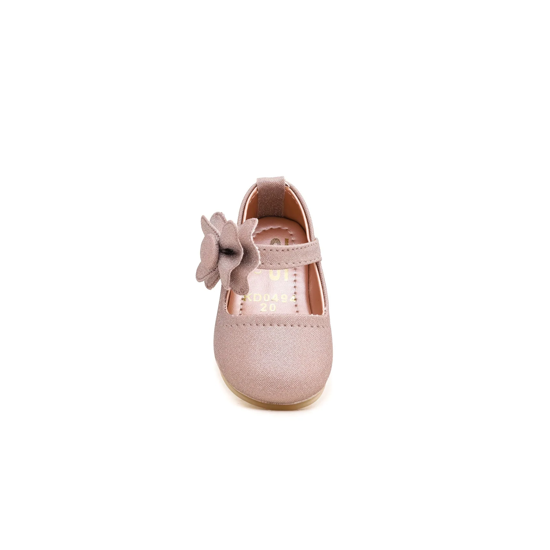 Girls Peach Fancy Pumps KD0494 - Image 3