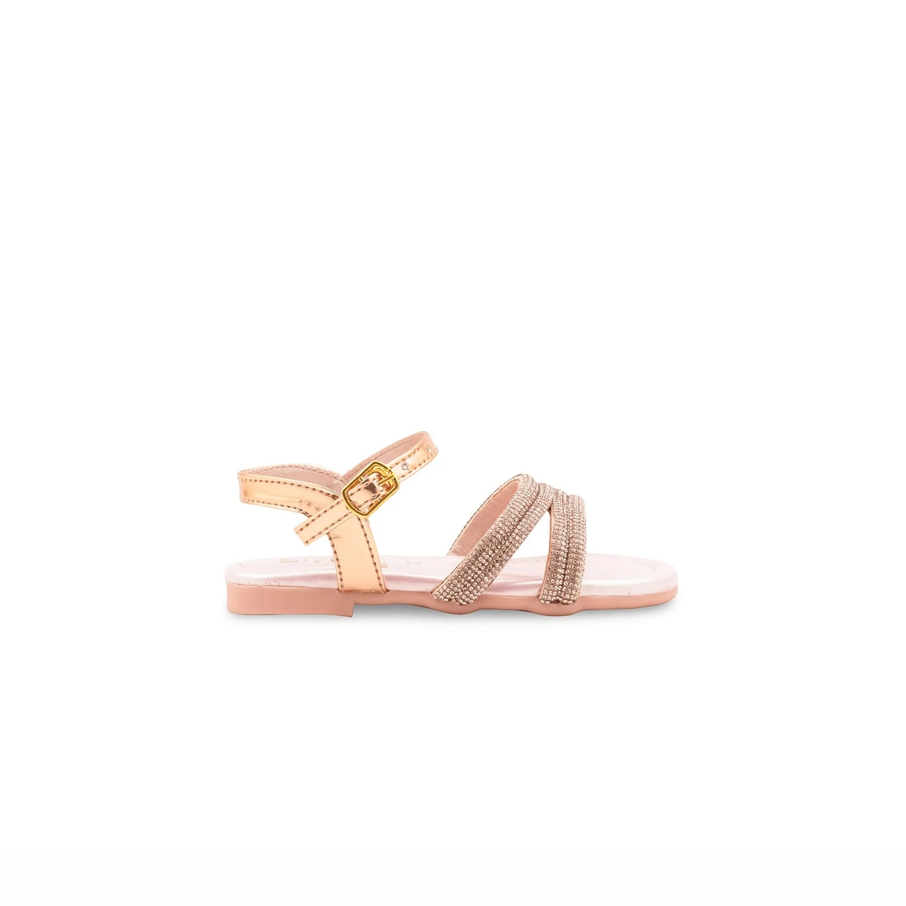 Girls Peach Fancy Sandal KD5847 - Image 2