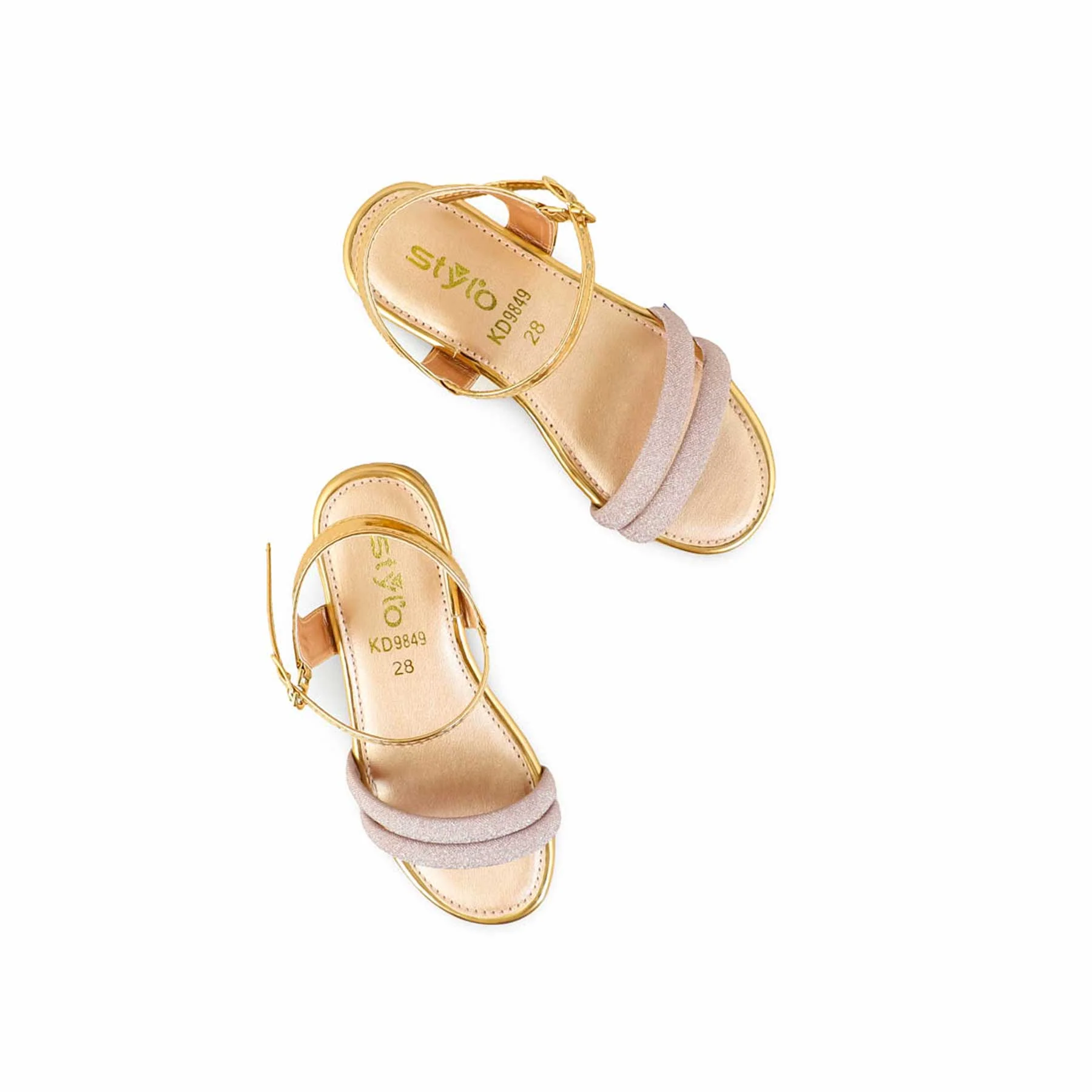 Girls Peach Fancy Sandal KD9849 - Image 5
