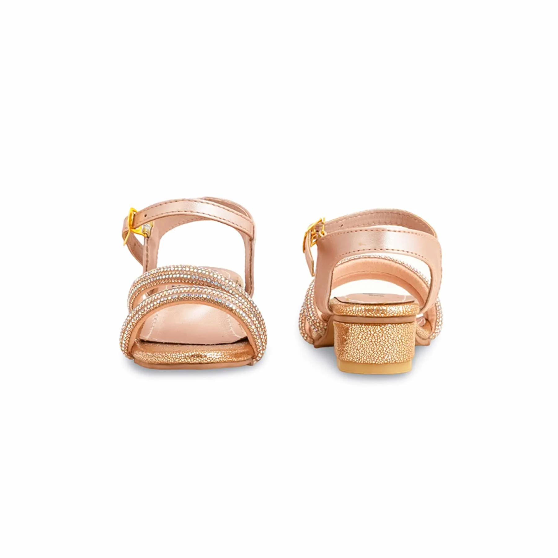 Girls Peach Fancy Sandal KD9922 - Image 4