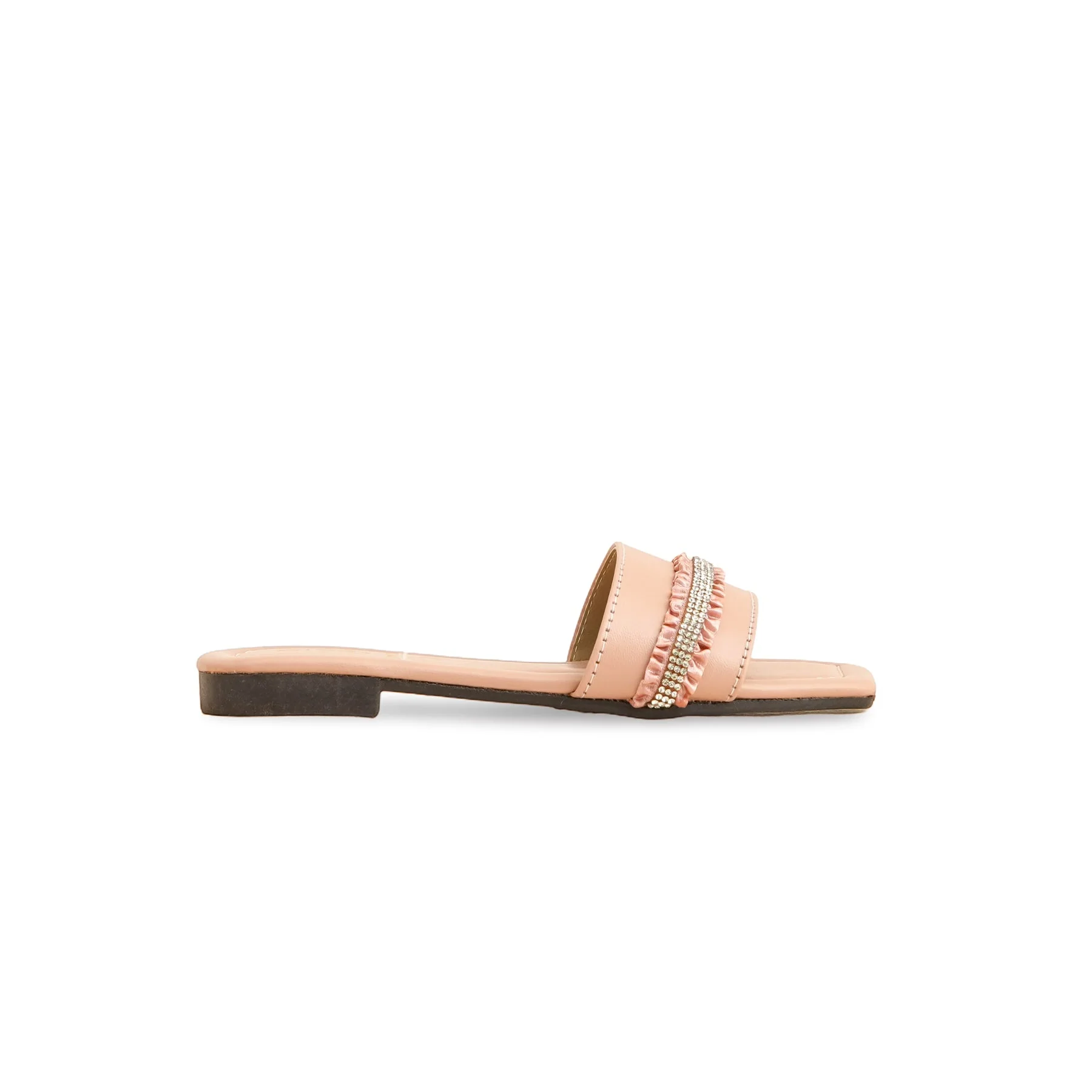Girls Peach Fancy Slipper KD5626 - Image 2