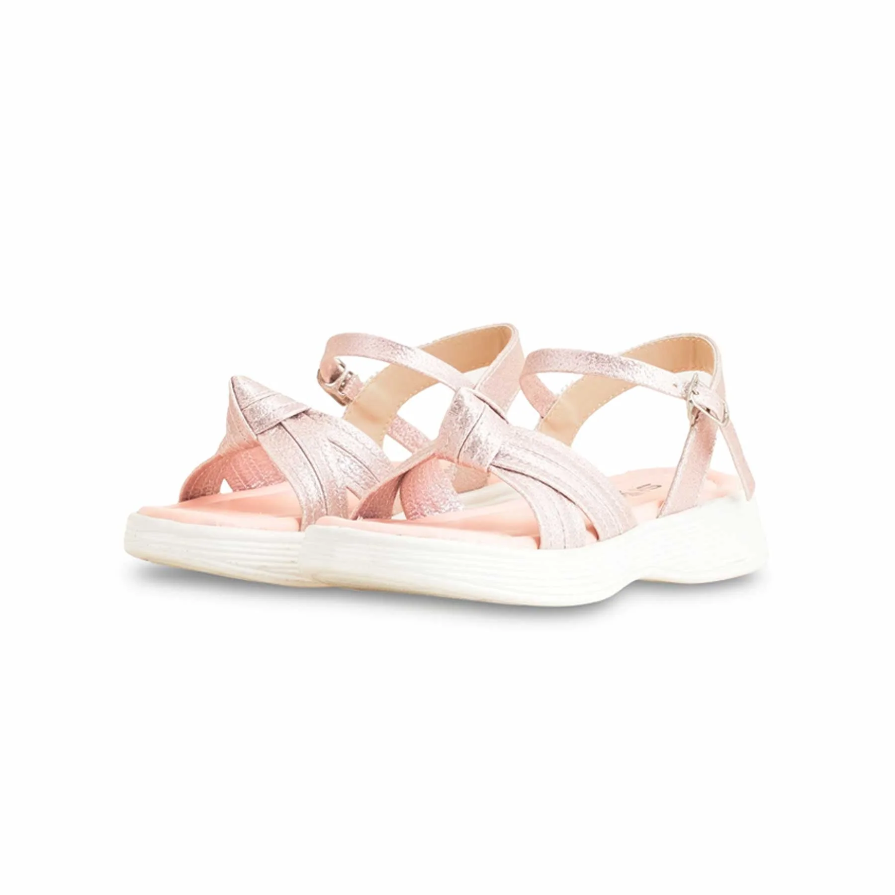 Girls Peach Formal Sandal KD9862 - Image 3
