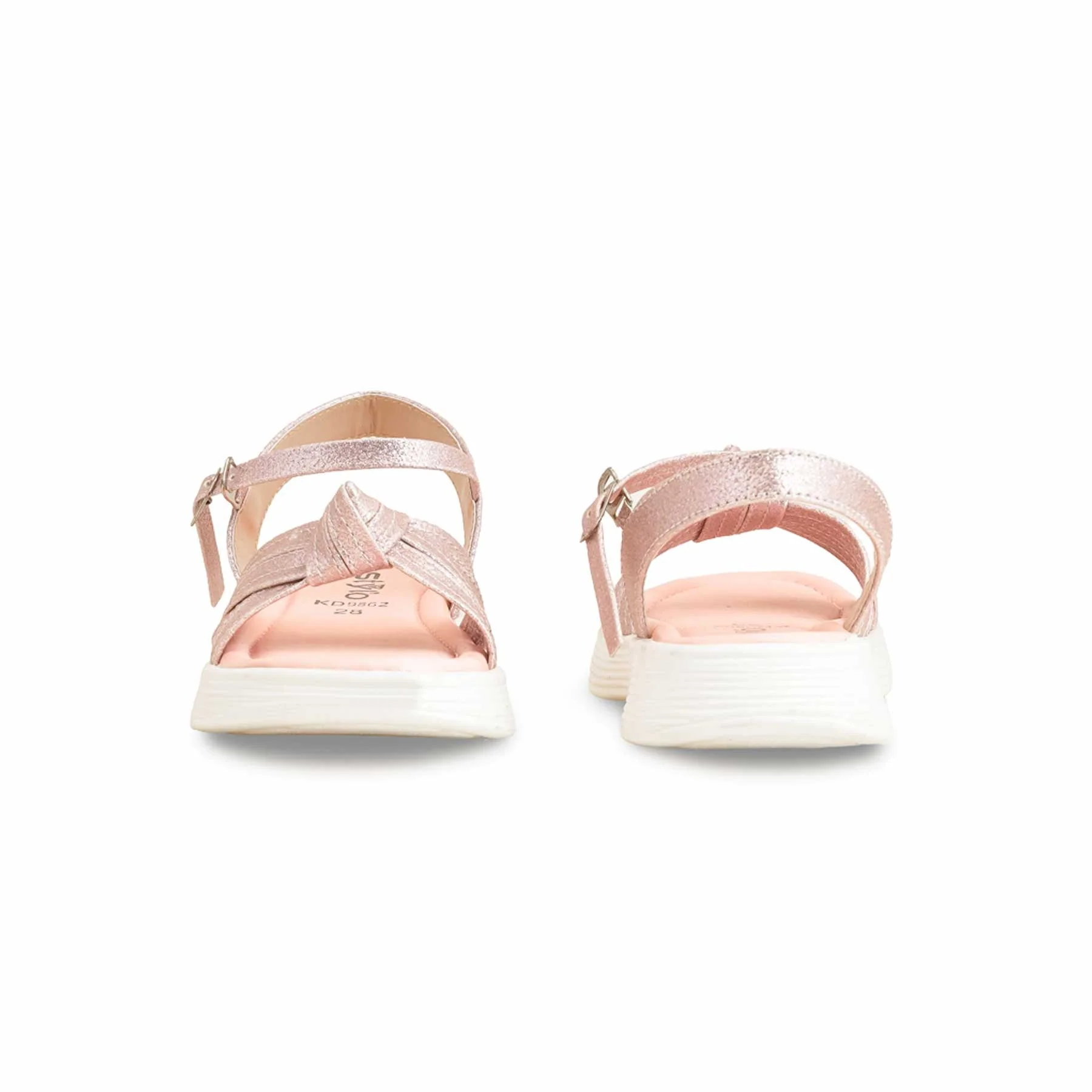 Girls Peach Formal Sandal KD9862 - Image 4