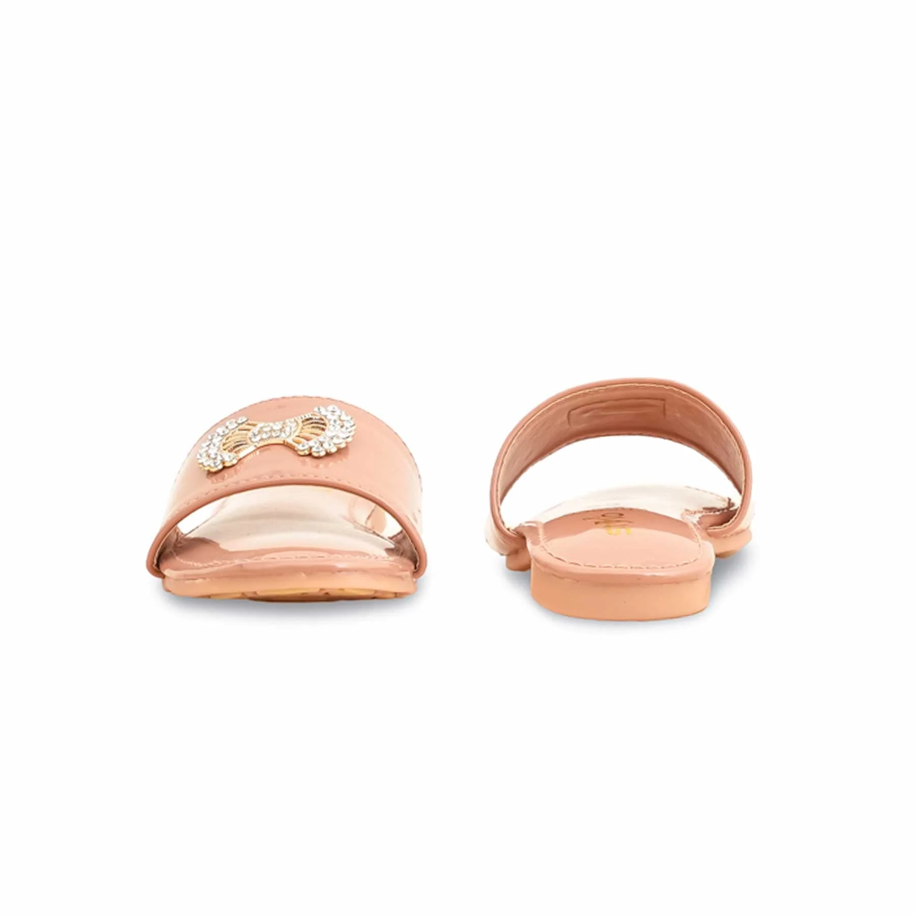 Girls Peach Formal Slipper KD5560 - Image 4