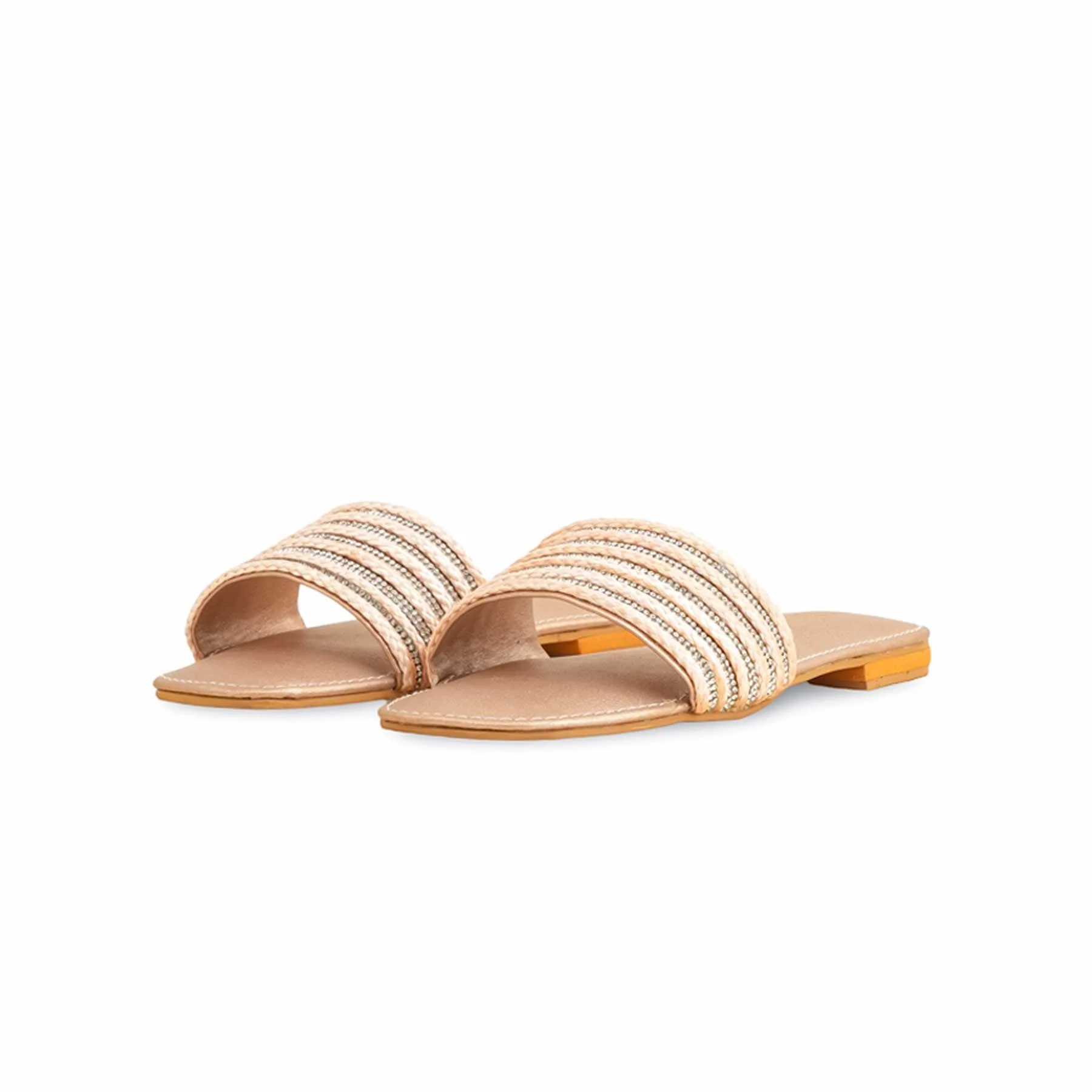 Girls Peach Formal Slipper KD5585 - Image 3