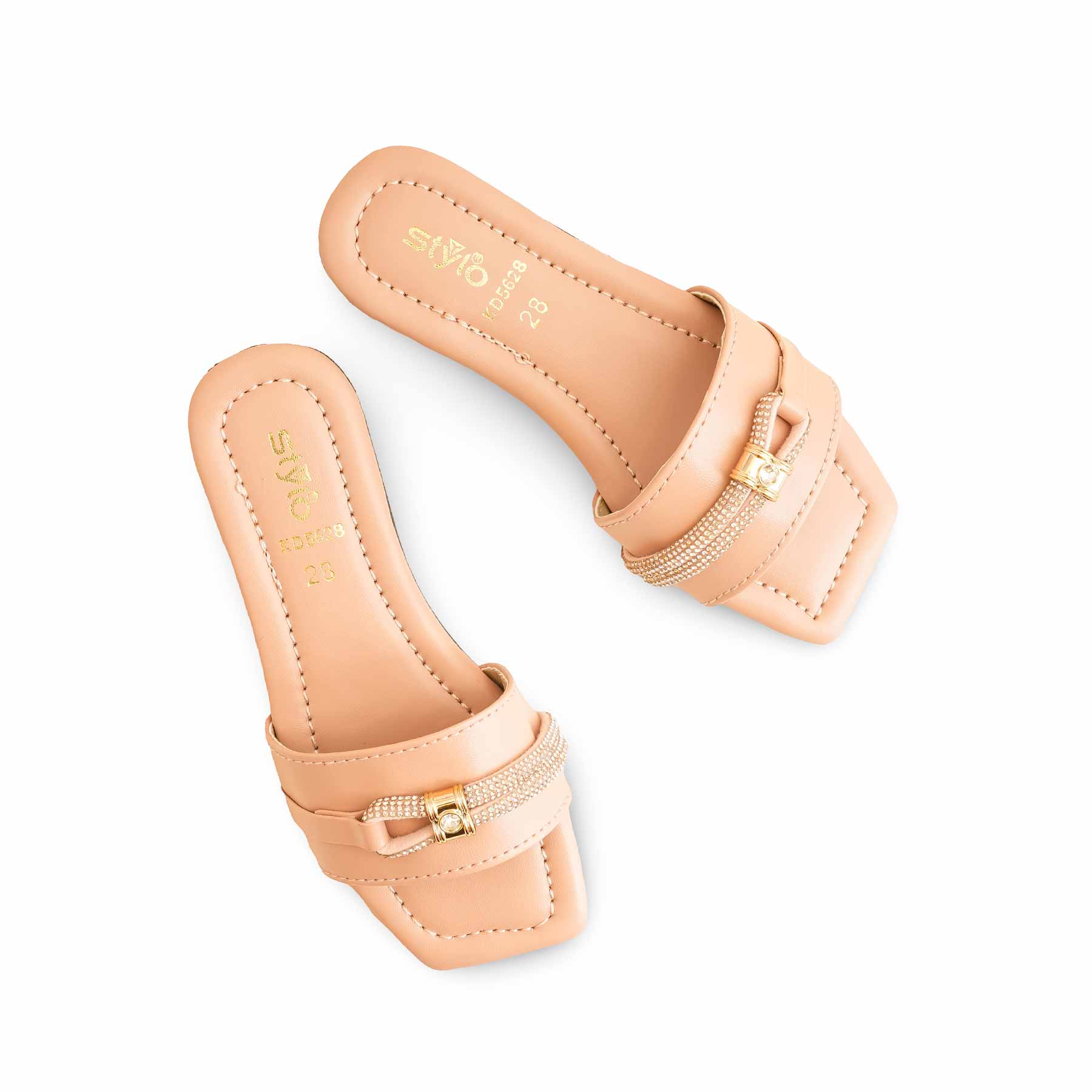 Girls Peach Formal Slipper KD5628 - Image 5