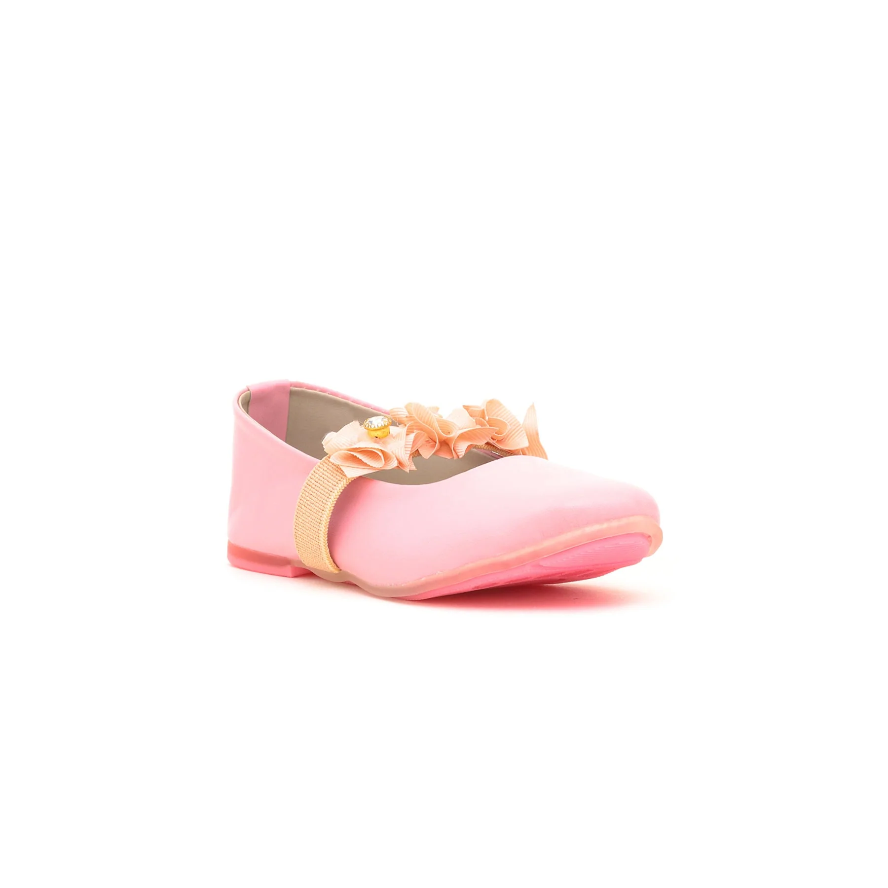 Girls Pink Casual Pump KD0466 - Image 2
