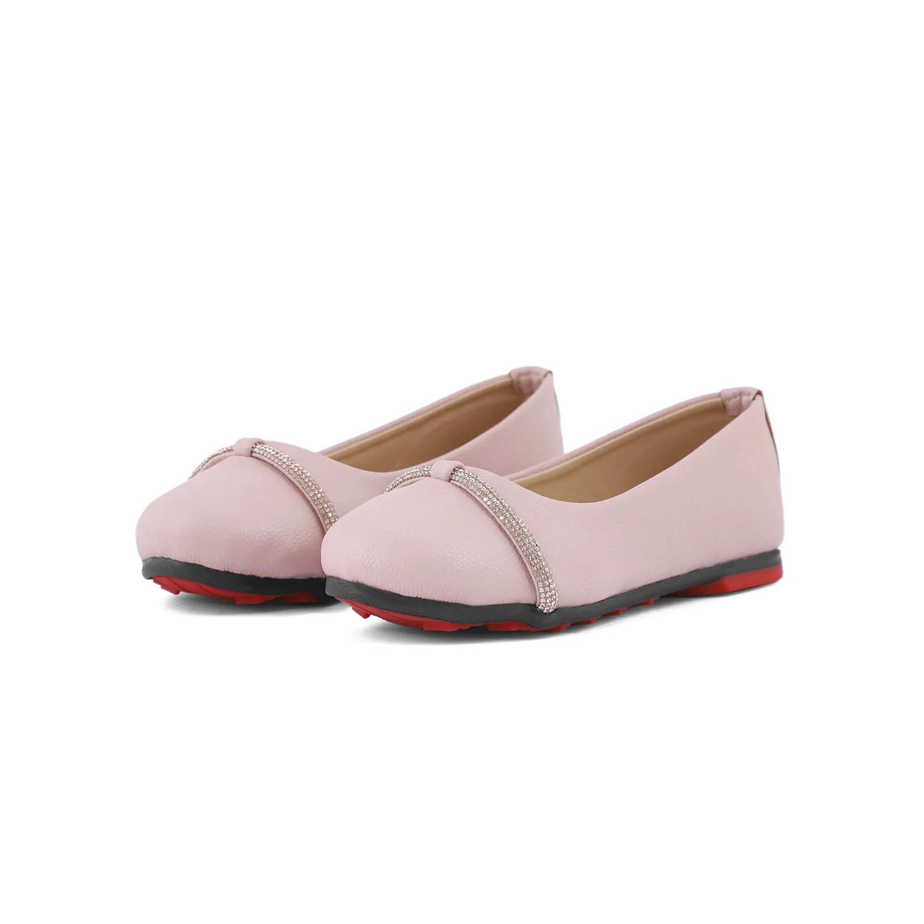 Girls Pink Casual Pumps KD0943 - Image 2