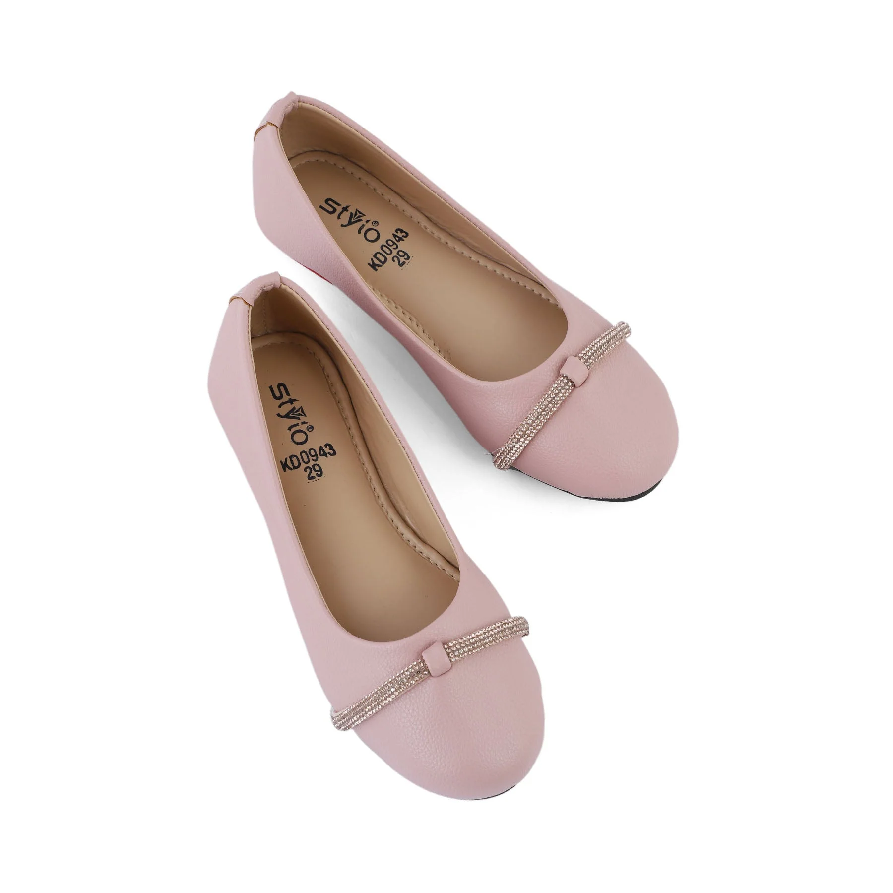 Girls Pink Casual Pumps KD0943 - Image 4