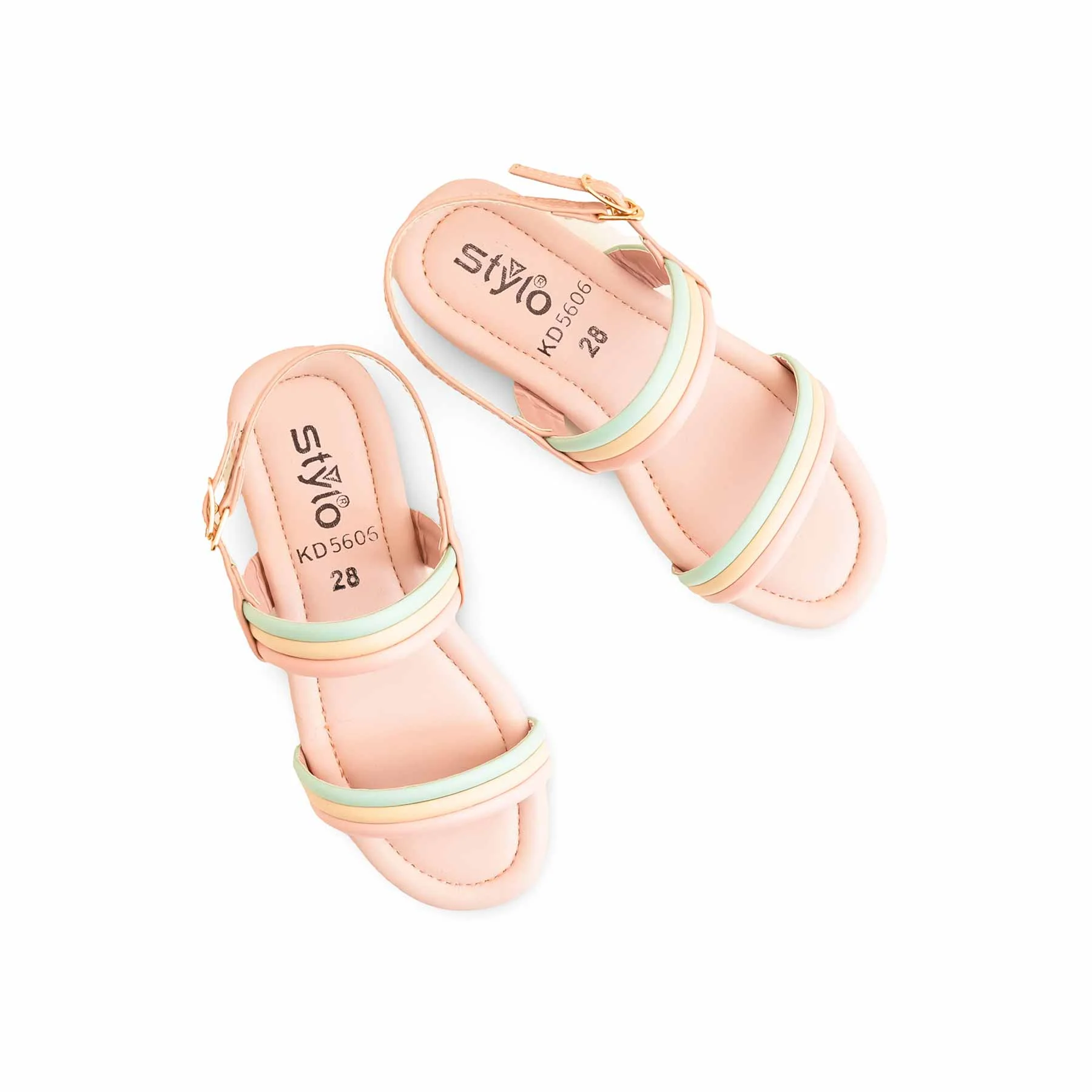 Girls Pink Casual Sandal KD5606 - Image 5
