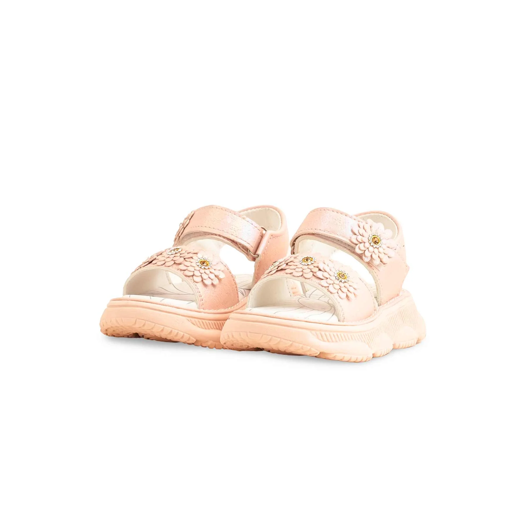 Girls Pink Casual Sandal KD5611 - Image 3