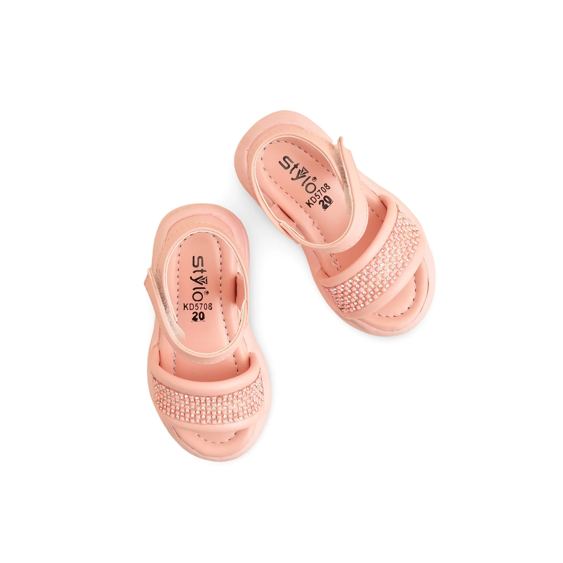 Girls Pink Casual Sandal KD5708 - Image 5