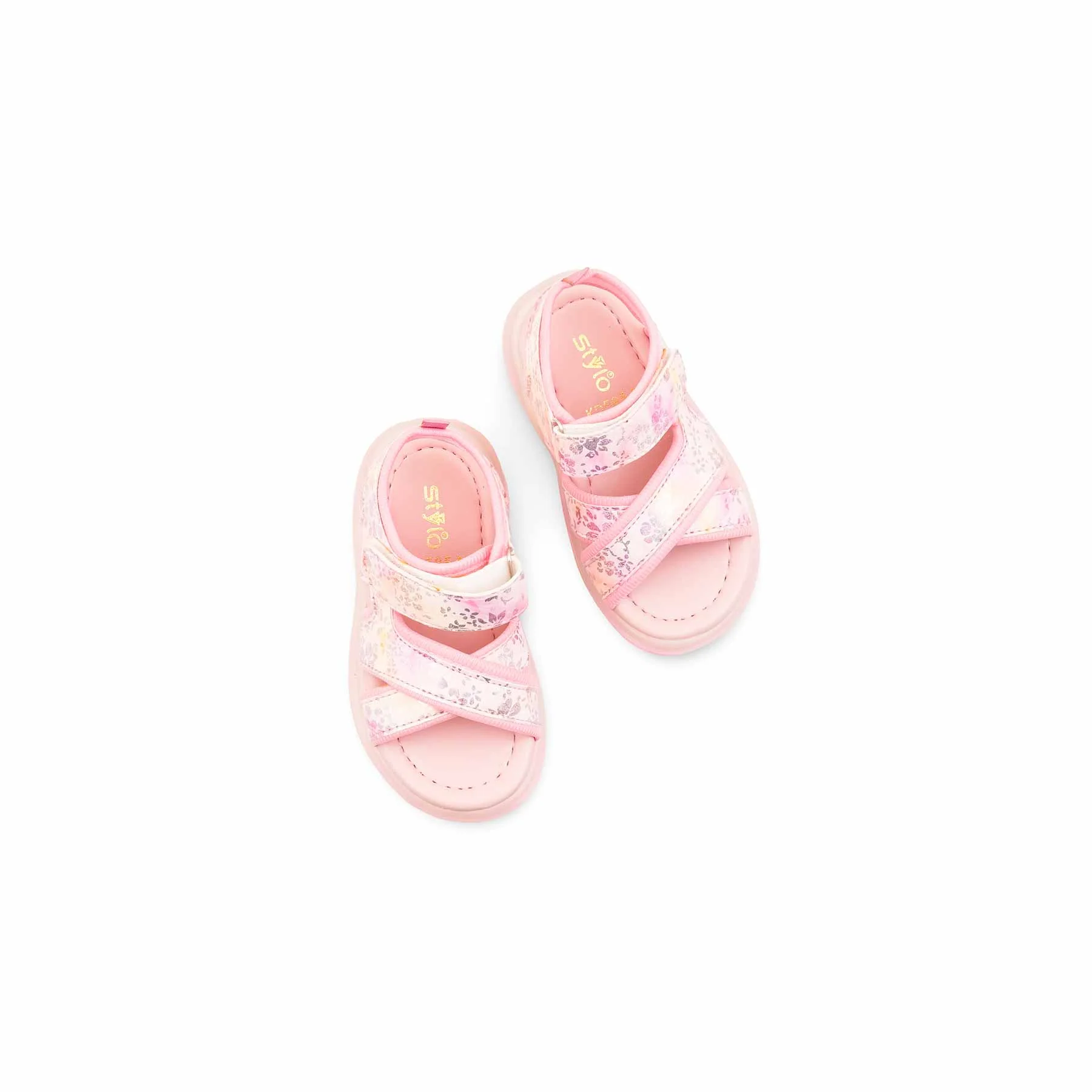 Girls Pink Casual Sandal KD5854 - Image 5