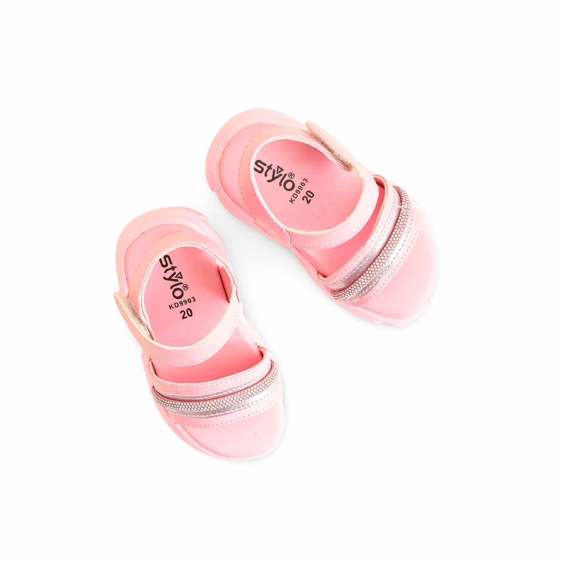 Girls Pink Casual Sandal KD9903 - Image 5
