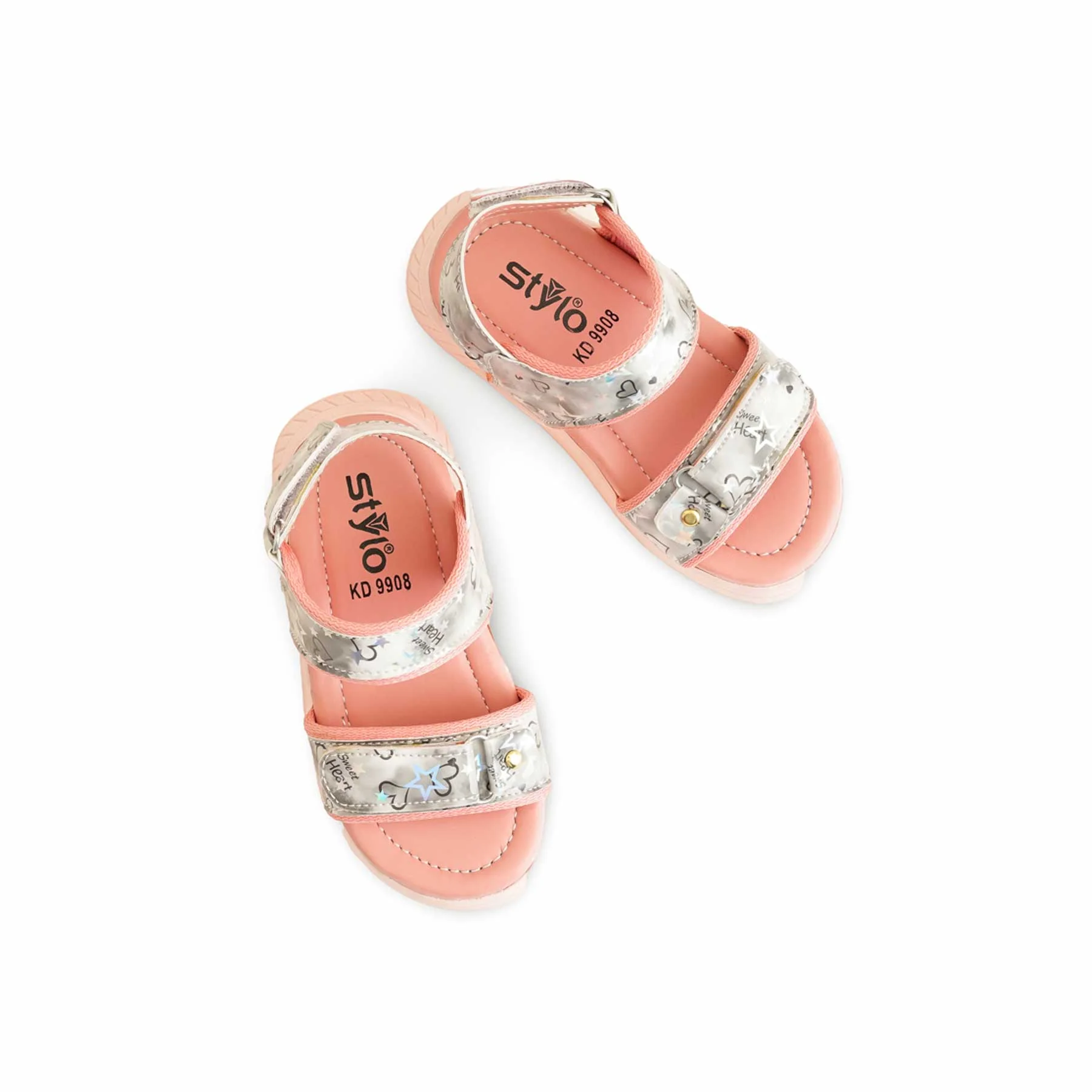 Girls Pink Casual Sandal KD9908 - Image 5