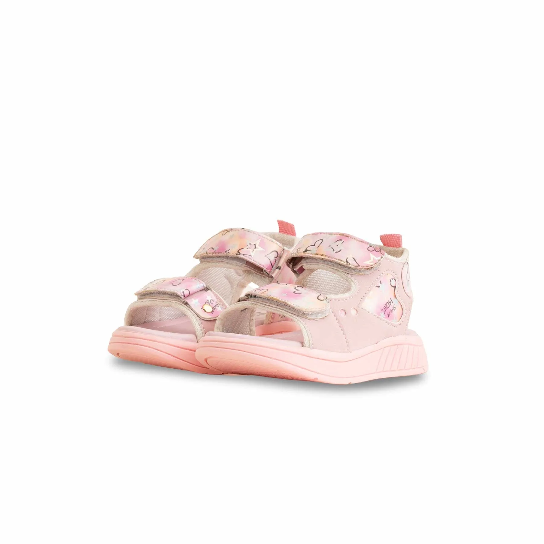 Girls Pink Casual Sandal KD9912 - Image 3