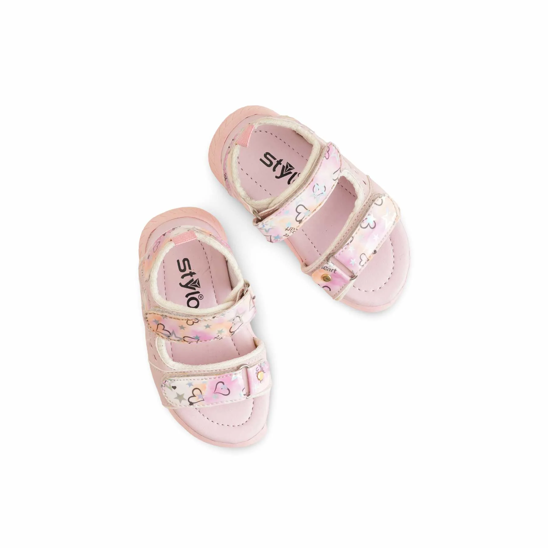 Girls Pink Casual Sandal KD9912 - Image 5