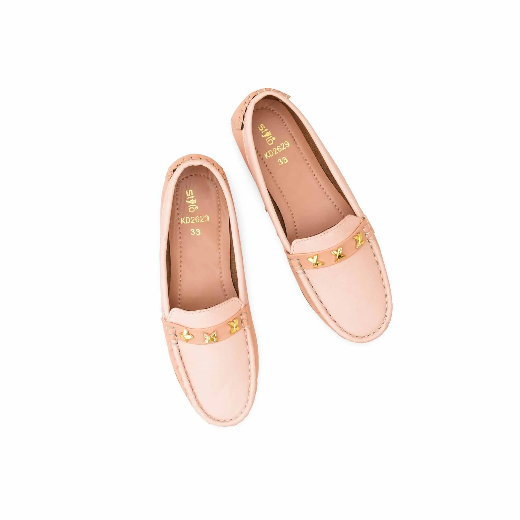 Girls Pink Fancy Moccasin KD2629 - Image 5