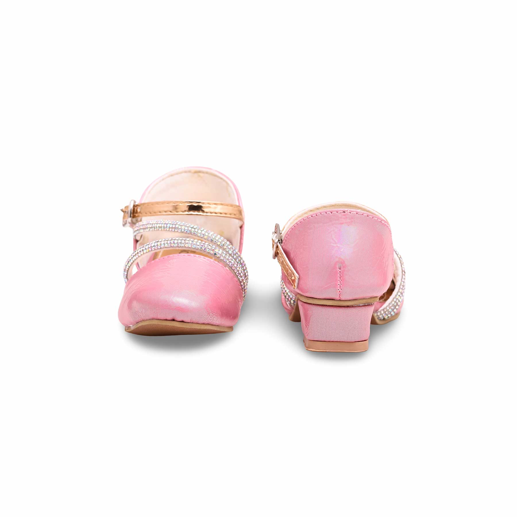 Girls Pink Fancy Pumps KD0947 - Image 3