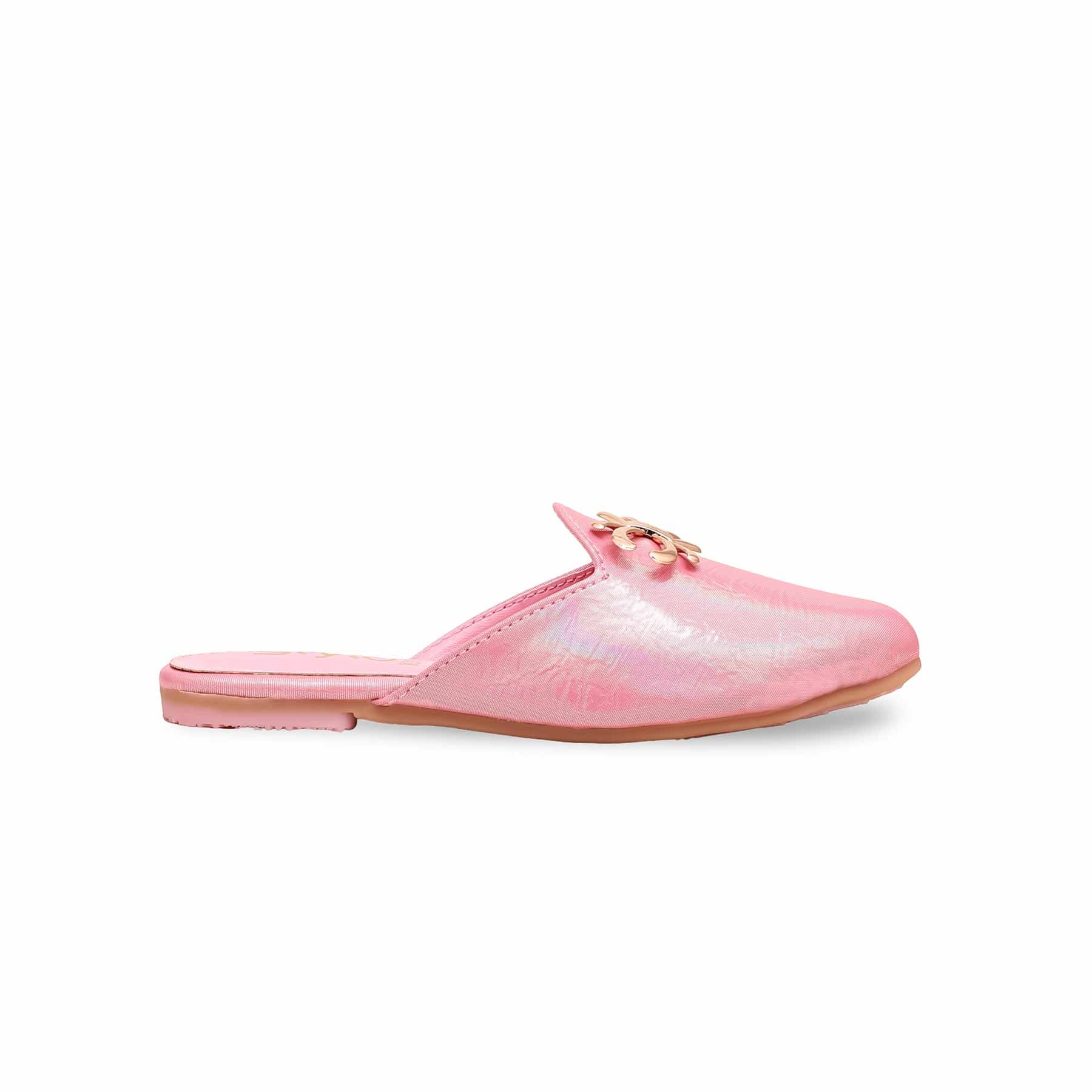 Girls Pink Fancy Pumps KD2364 - Image 2