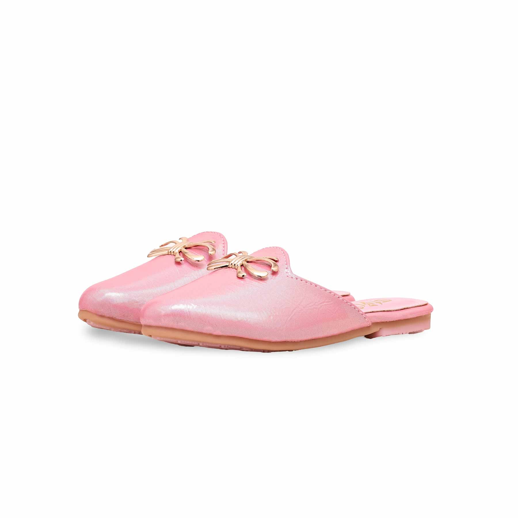Girls Pink Fancy Pumps KD2364 - Image 3