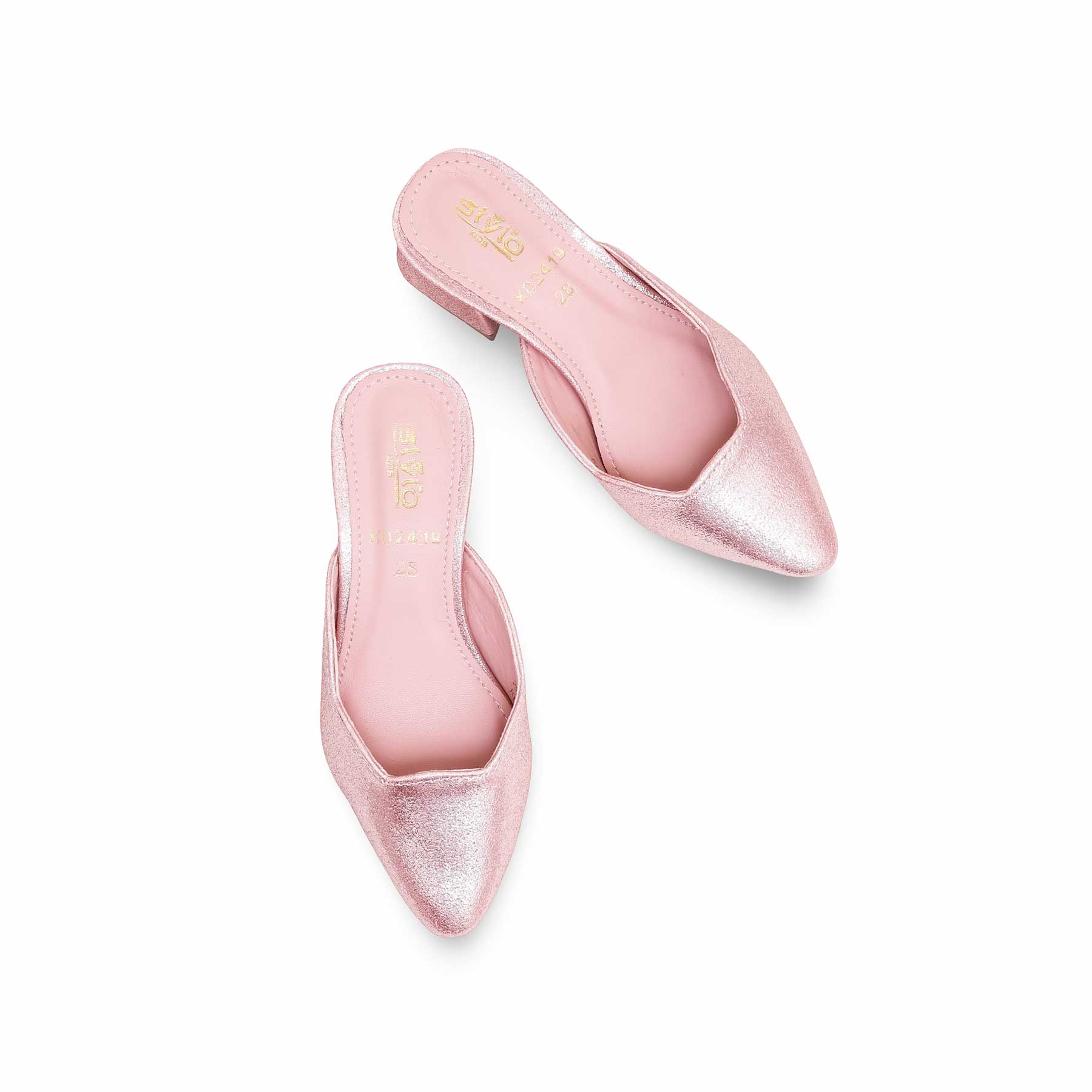 Girls Pink Fancy Pumps KD2419 - Image 5