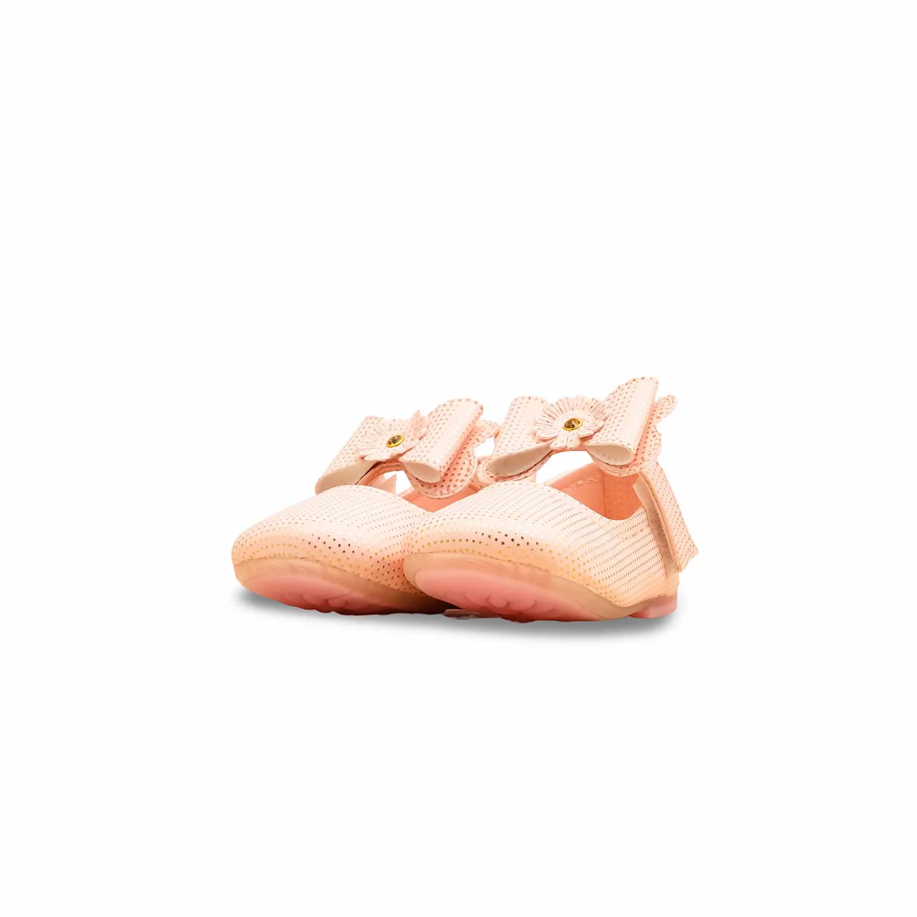 Girls Pink Fancy Pumps KD2531 - Image 3