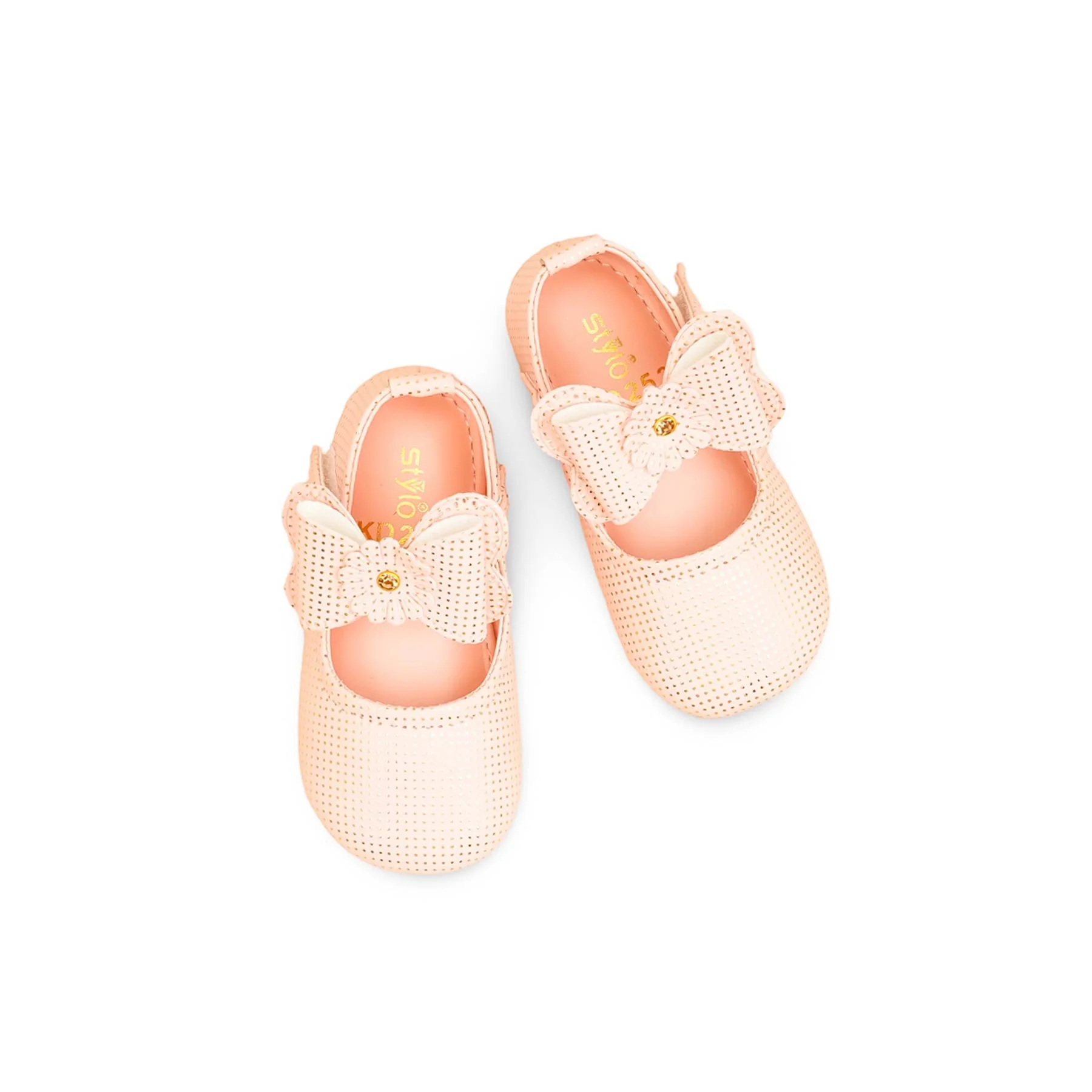 Girls Pink Fancy Pumps KD2531 - Image 5