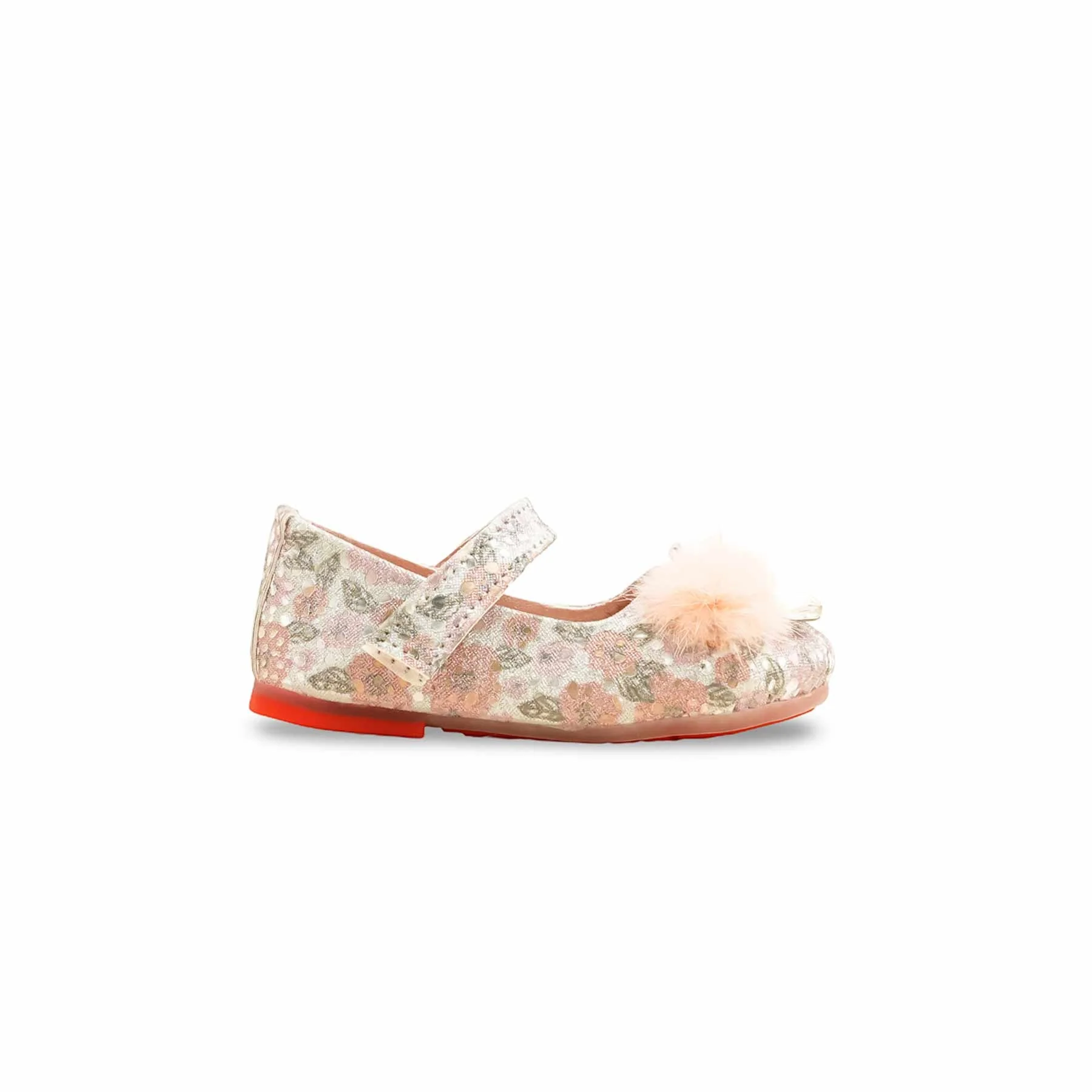 Girls Pink Fancy Pumps KD2579 - Image 2