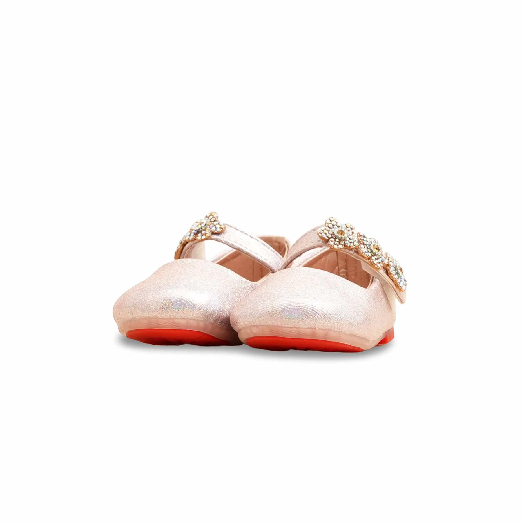 Girls Pink Fancy Pumps KD2581 - Image 3
