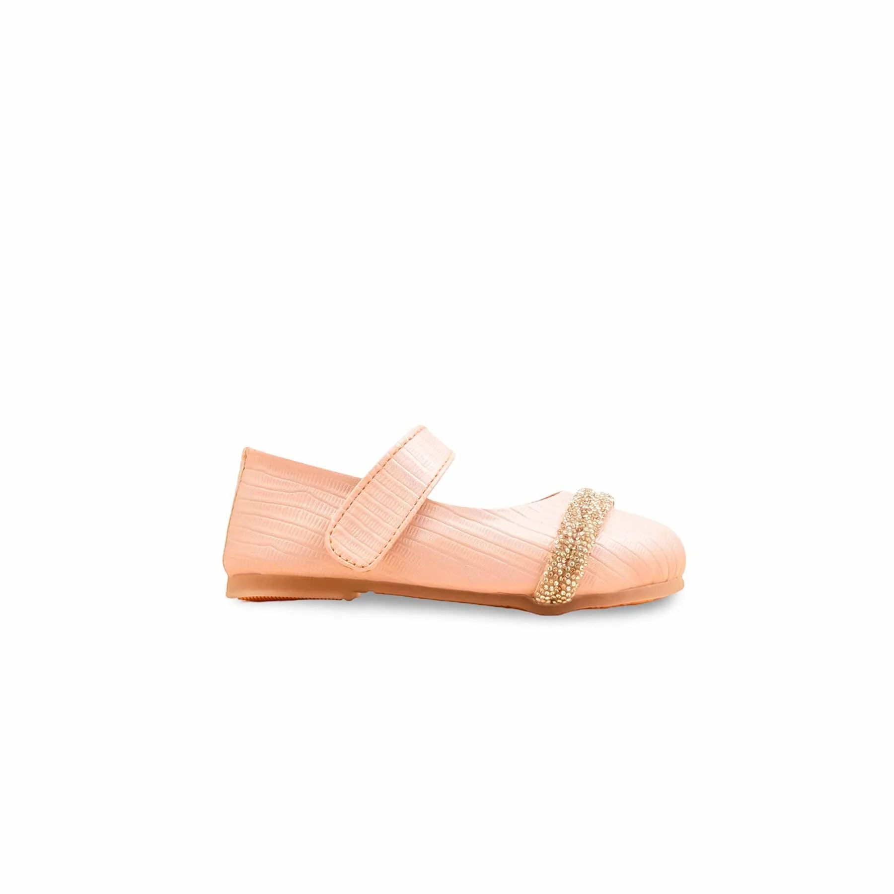 Girls Pink Fancy Pumps KD2634 - Image 2