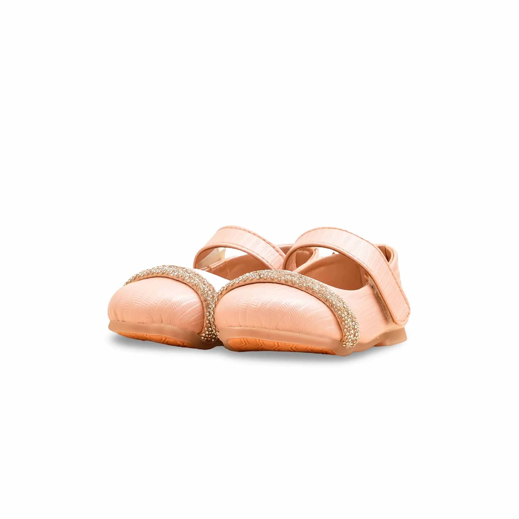 Girls Pink Fancy Pumps KD2634 - Image 3