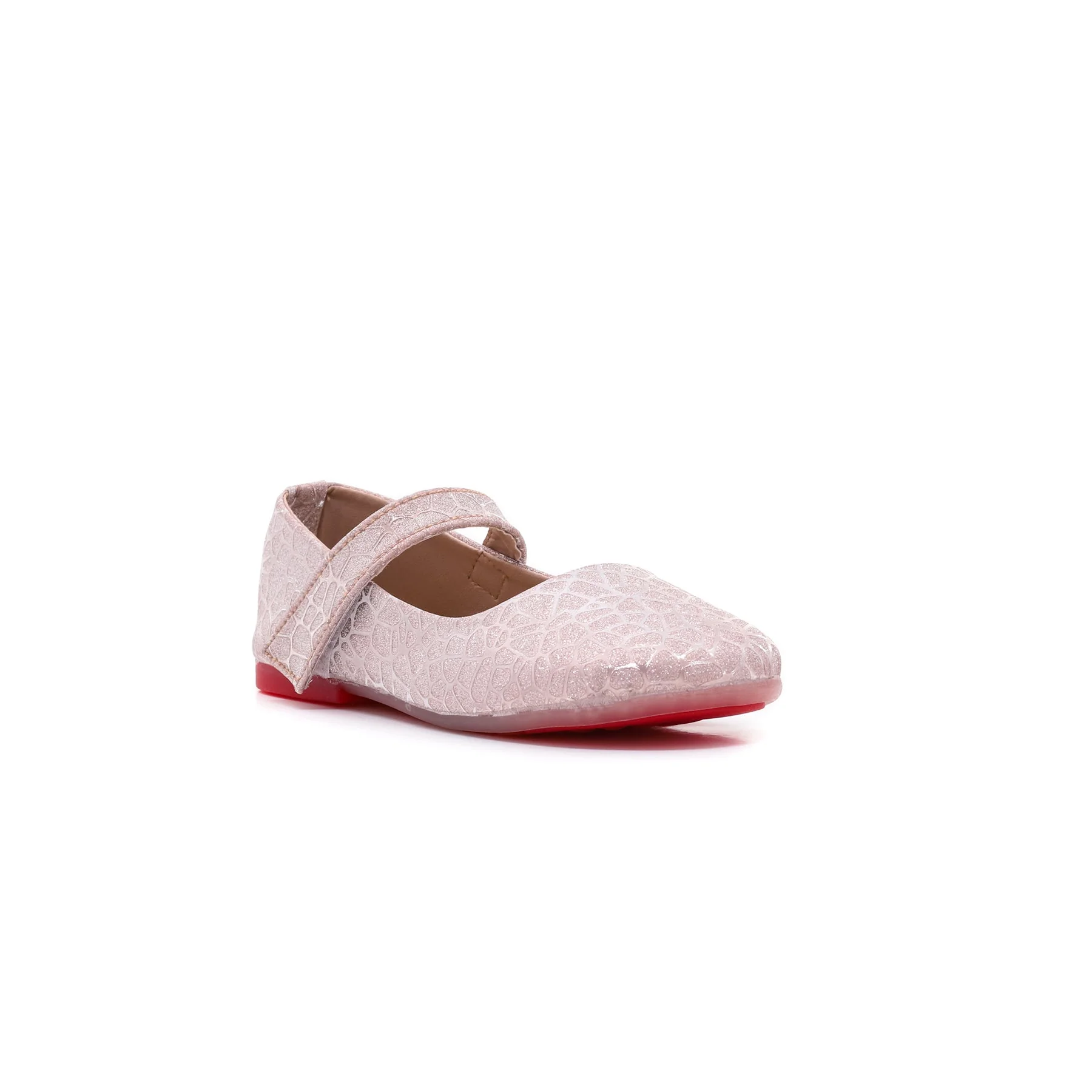 Girls Pink Fancy Pumps KD3837 - Image 2