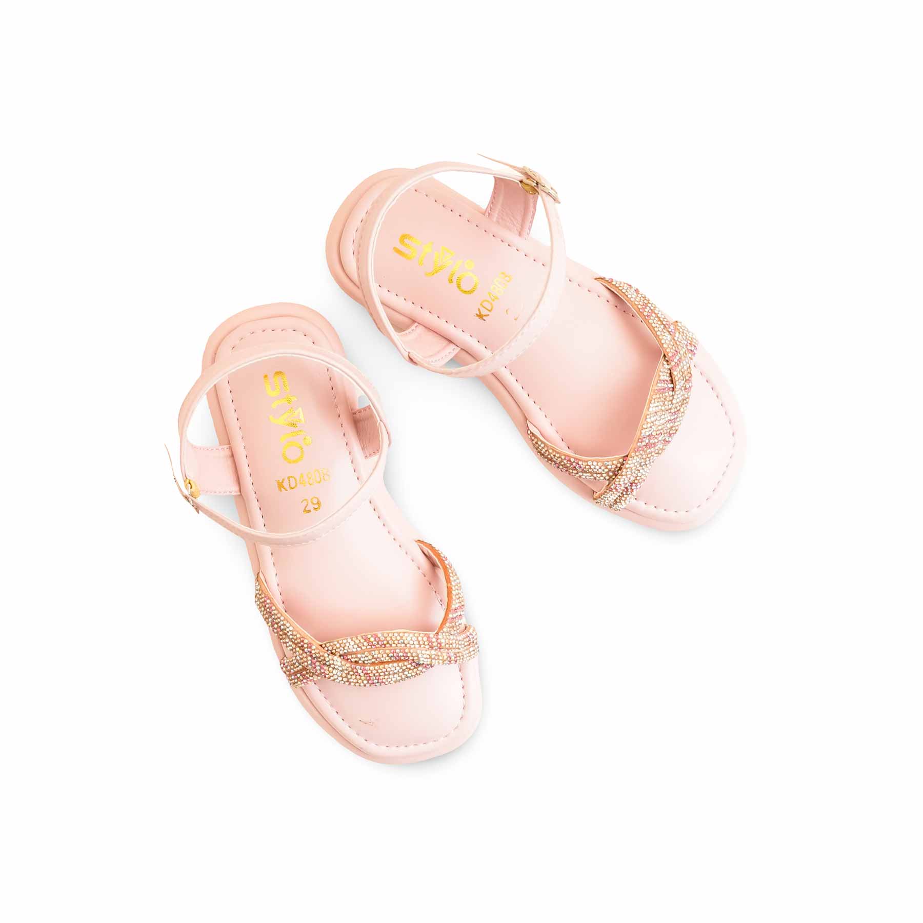 Girls Pink Fancy Sandal KD4808 - Image 5