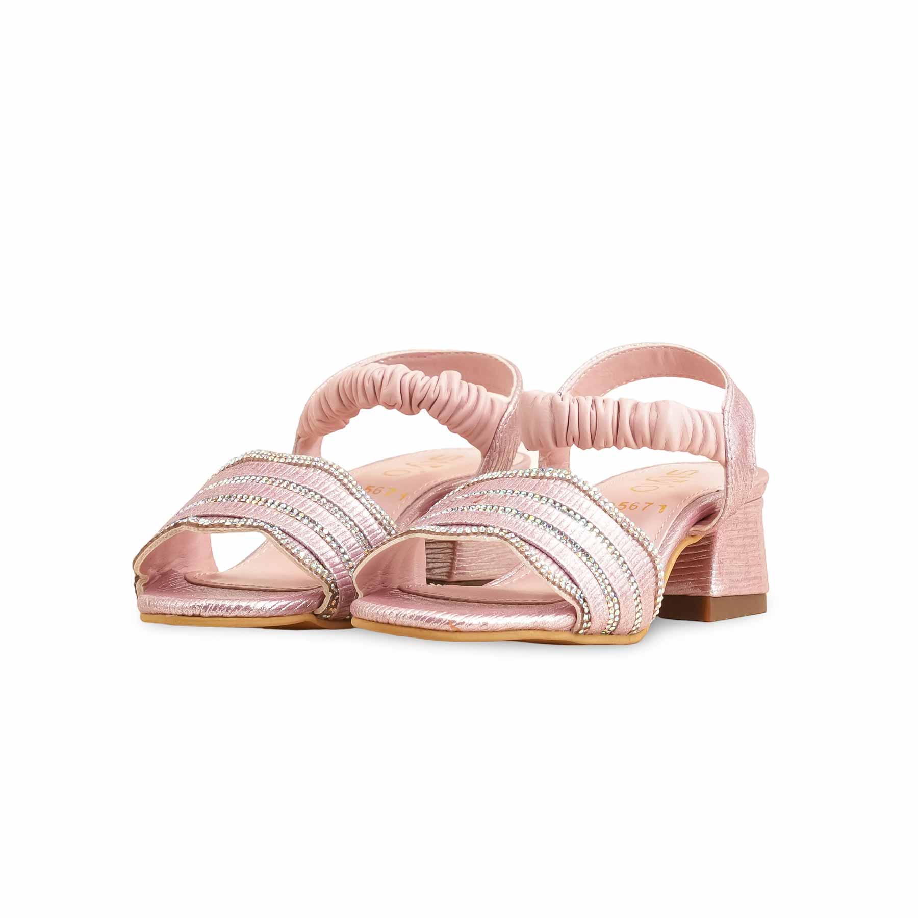 Girls Pink Fancy Sandal KD5671 - Image 3