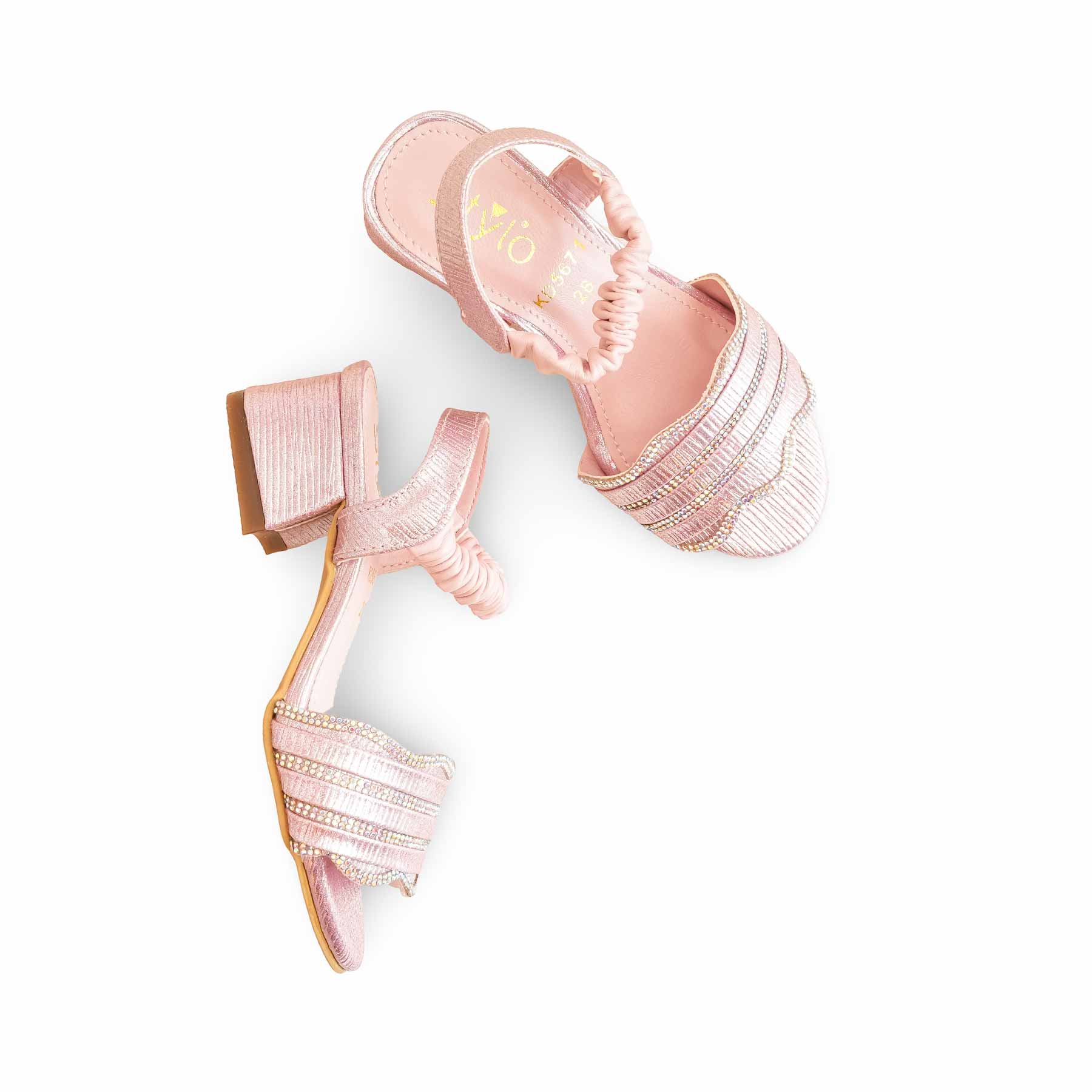 Girls Pink Fancy Sandal KD5671 - Image 5