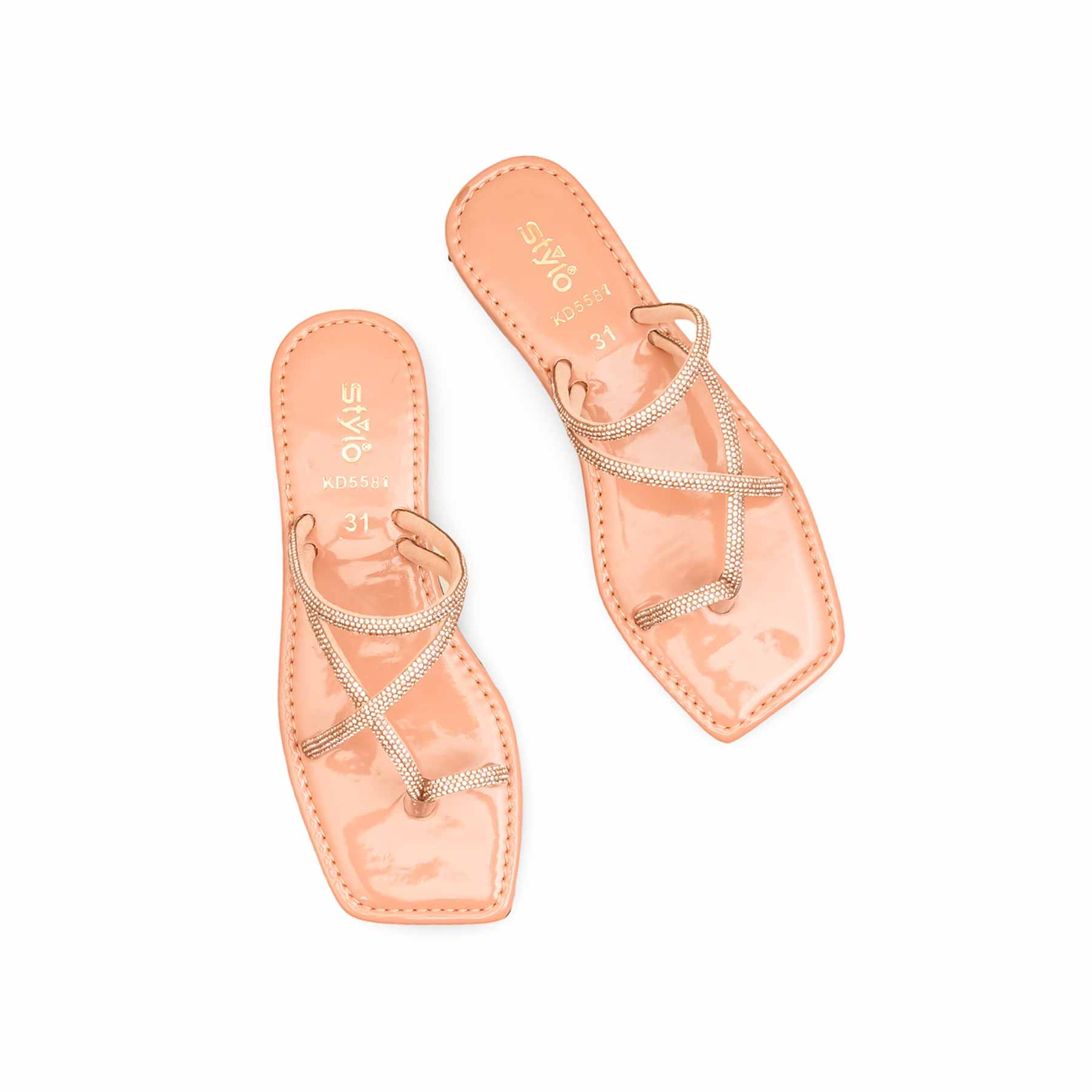Girls Pink Fancy Slipper KD5581 - Image 4
