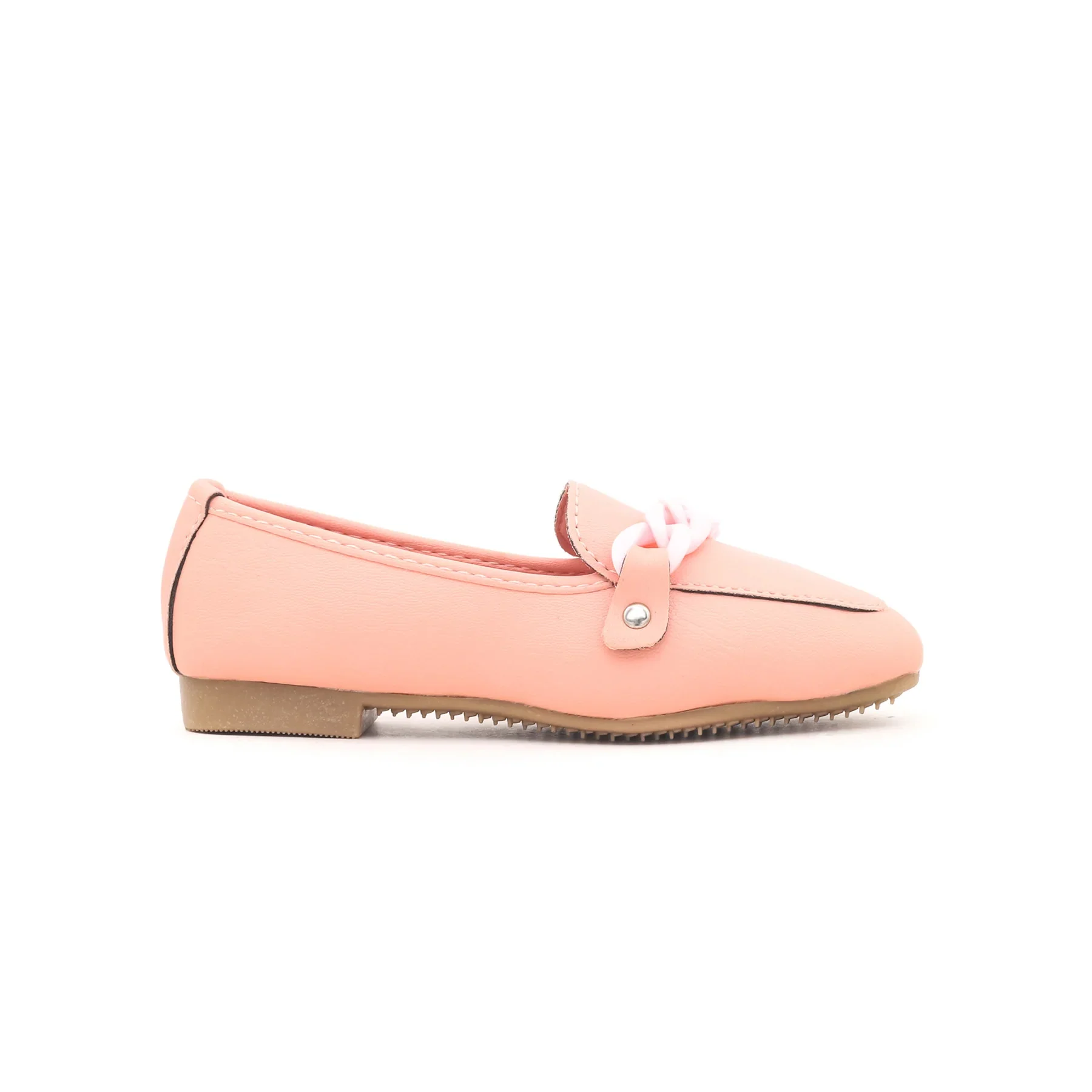 Girls Pink Formal Moccasin KD0292 - Image 2