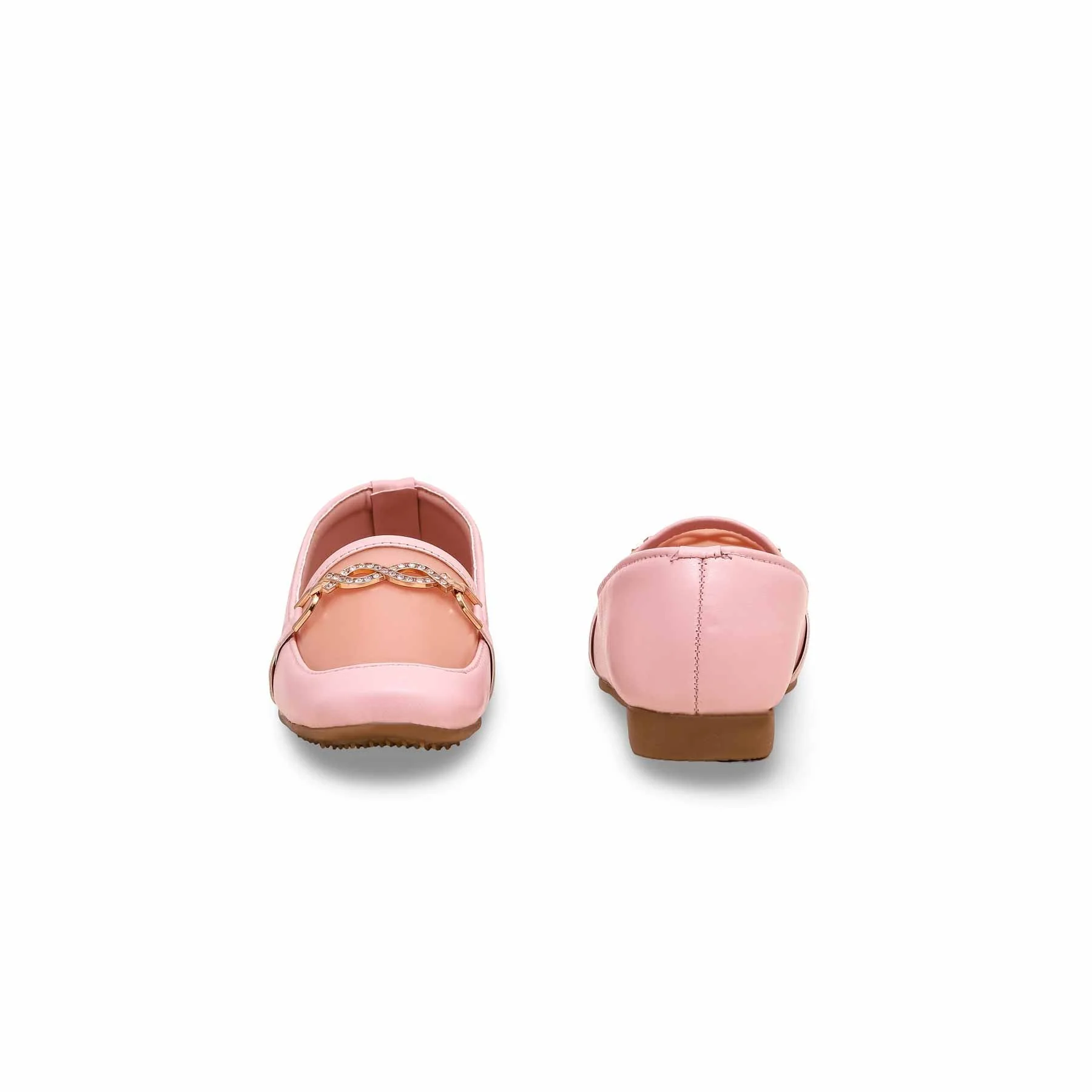 Girls Pink Formal Moccasin KD2346 - Image 3