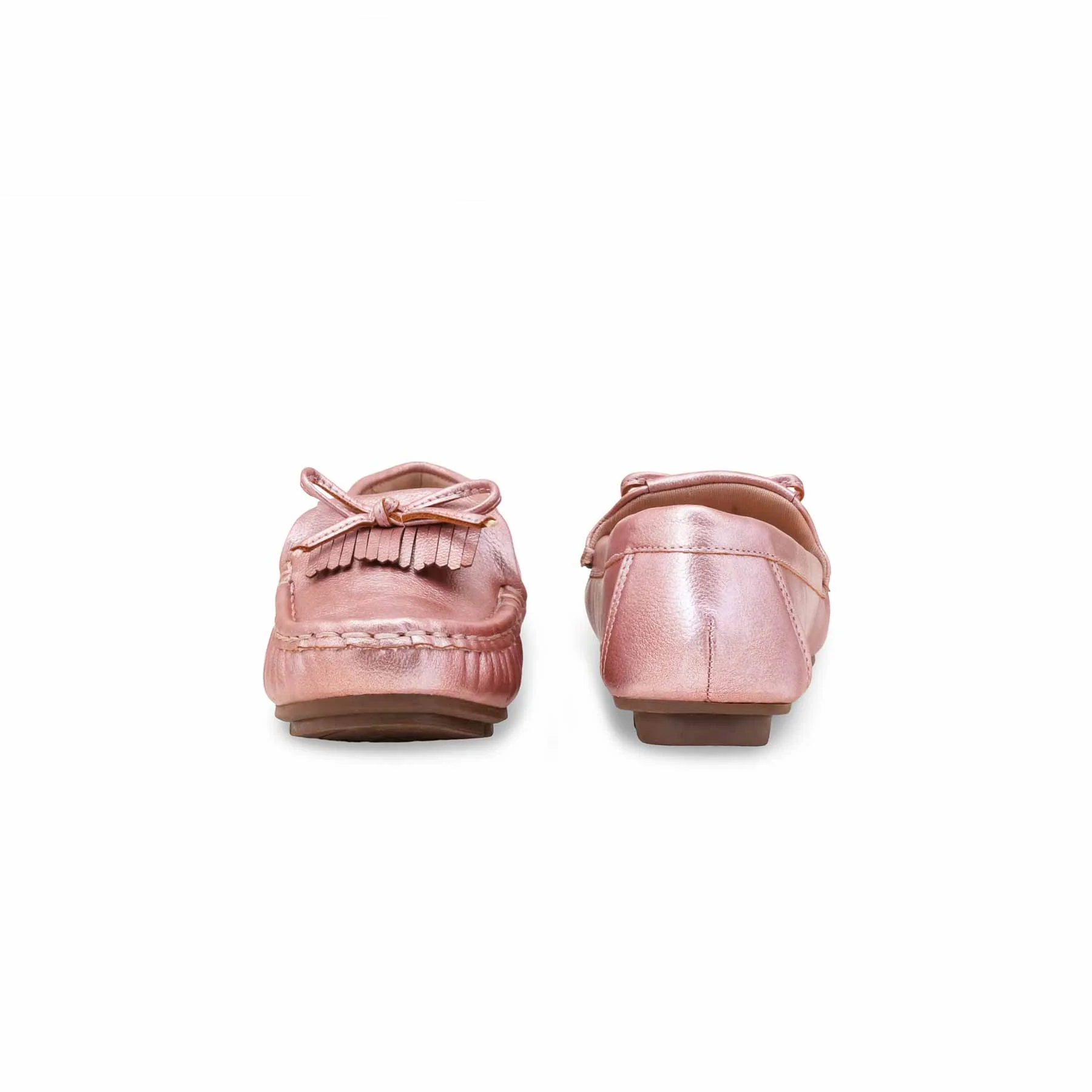 Girls Pink Formal Moccasin KD2600 - Image 4