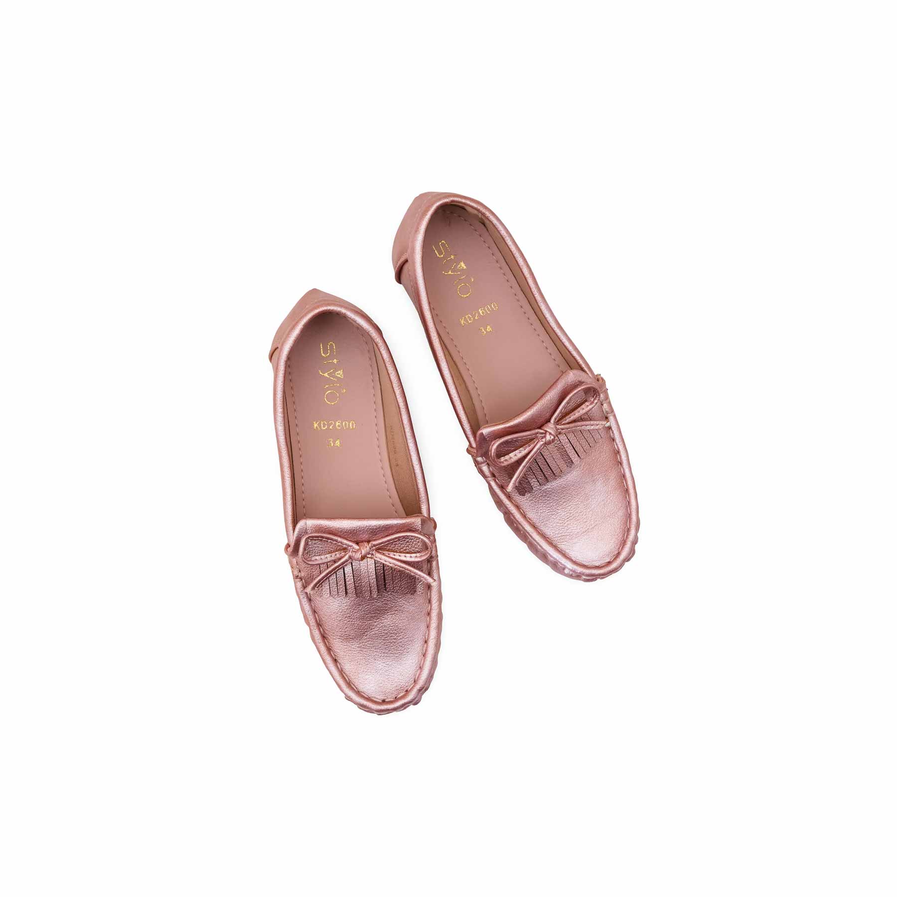 Girls Pink Formal Moccasin KD2600 - Image 5