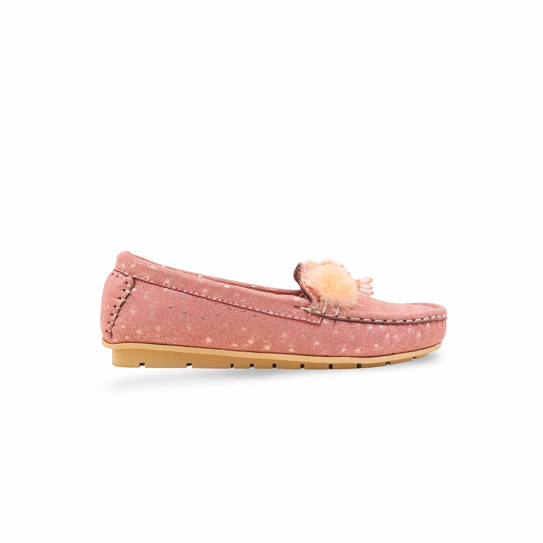 Girls Pink Formal Moccasin KD2628 - Image 2